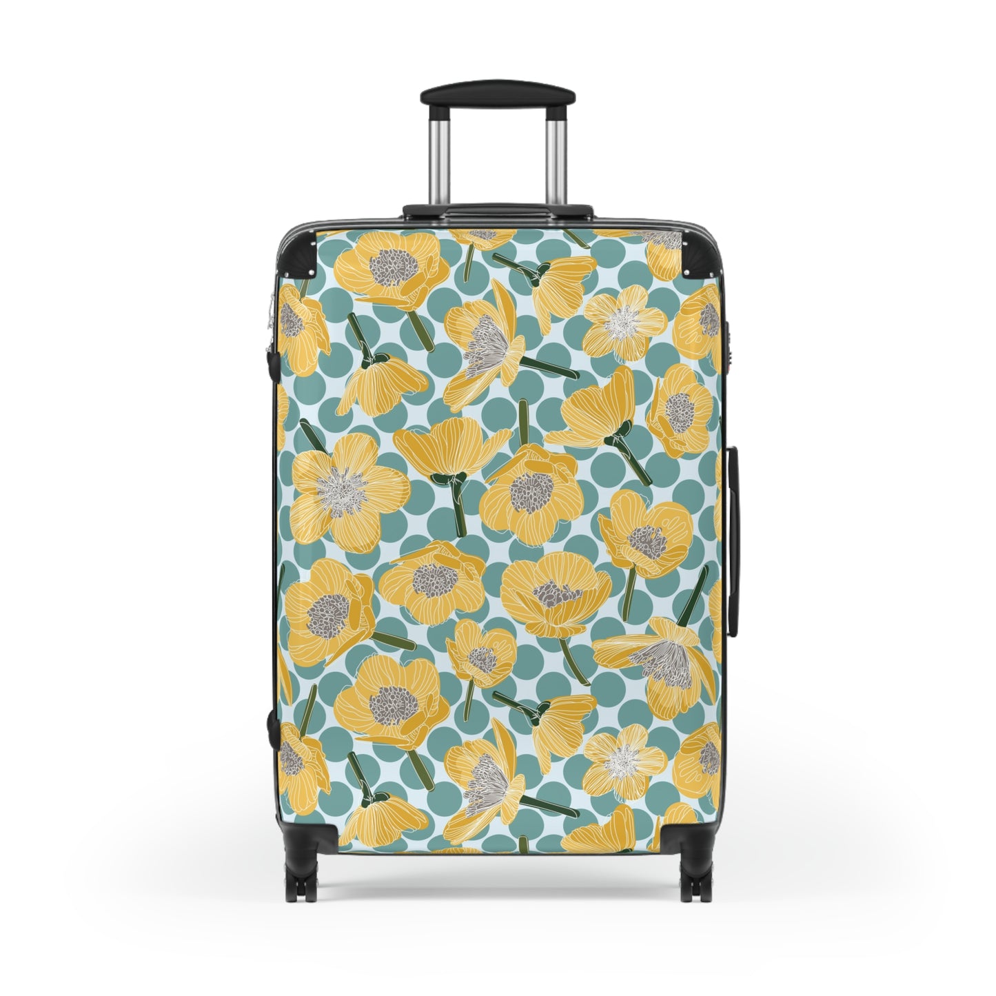 Buttercups and Polka Dots Suitcase