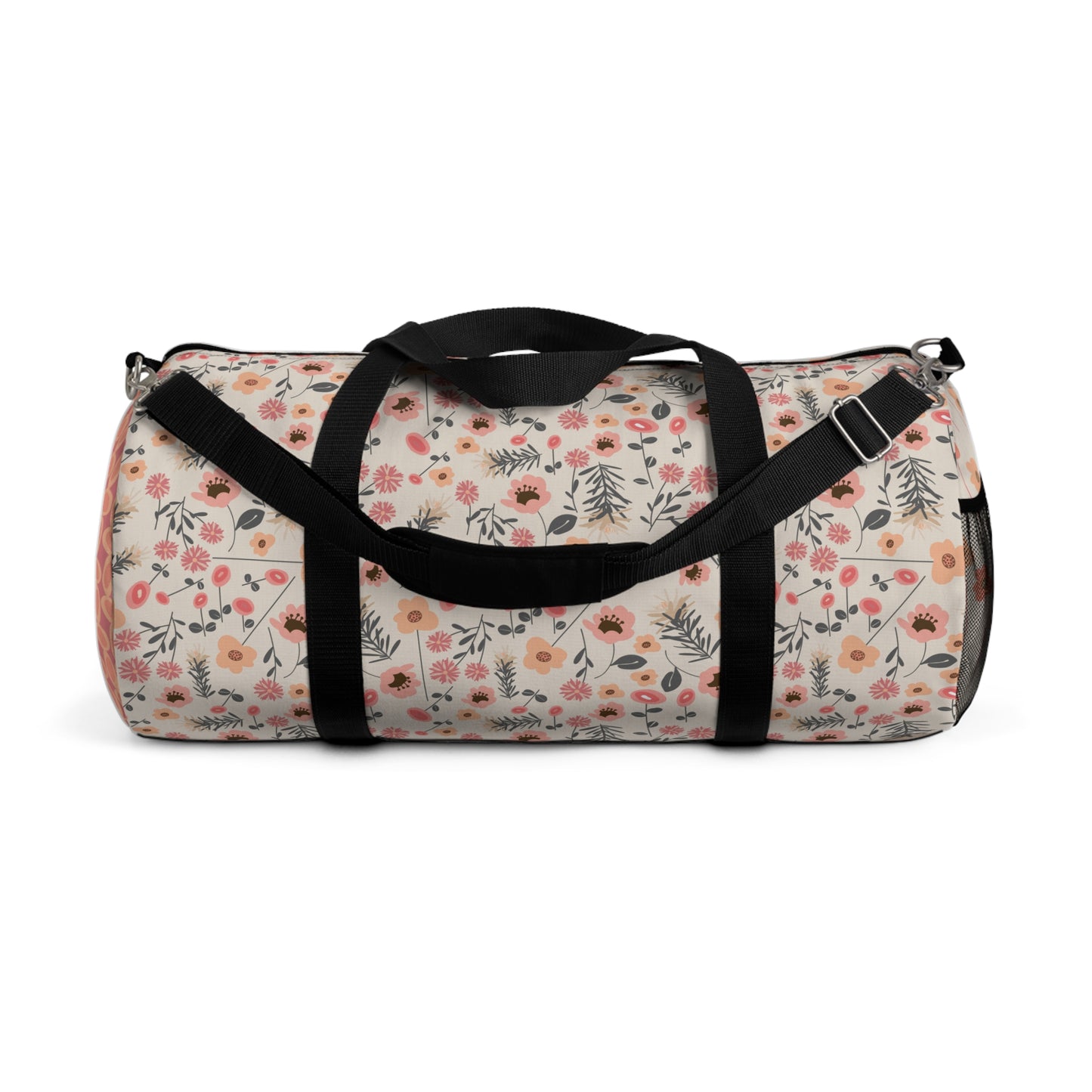 Peach and Cream Wildflowers Duffel Bag