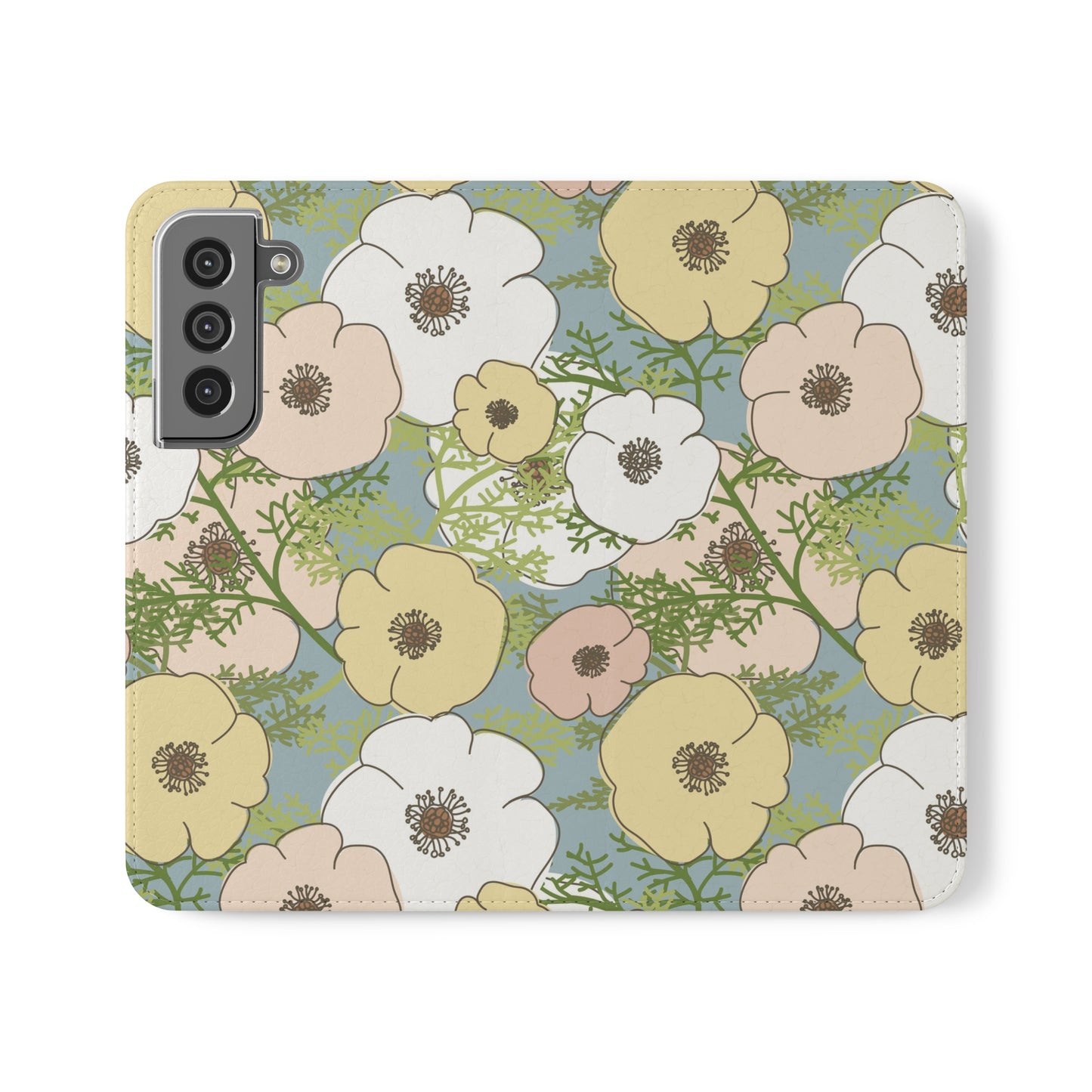 Playful Poppies Flip Cases for Samsung