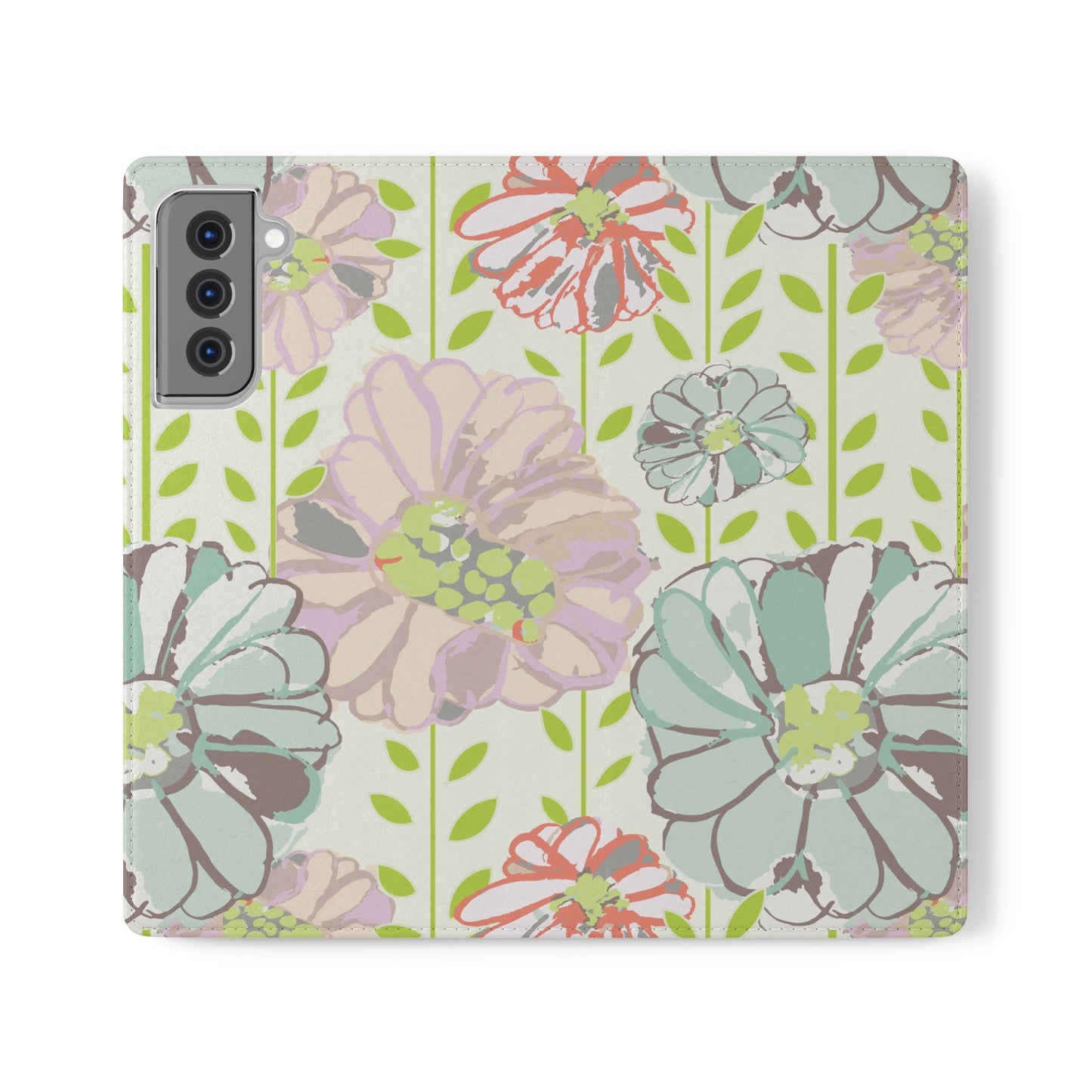 Soft Watercolor Floral Flip Cases for Samsung