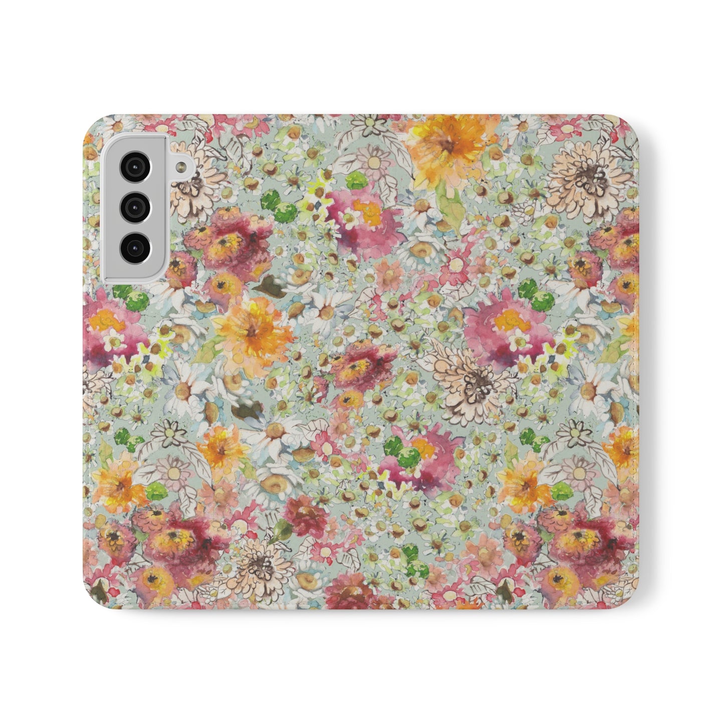 Farmhouse Floral Flip Cases for Samsung