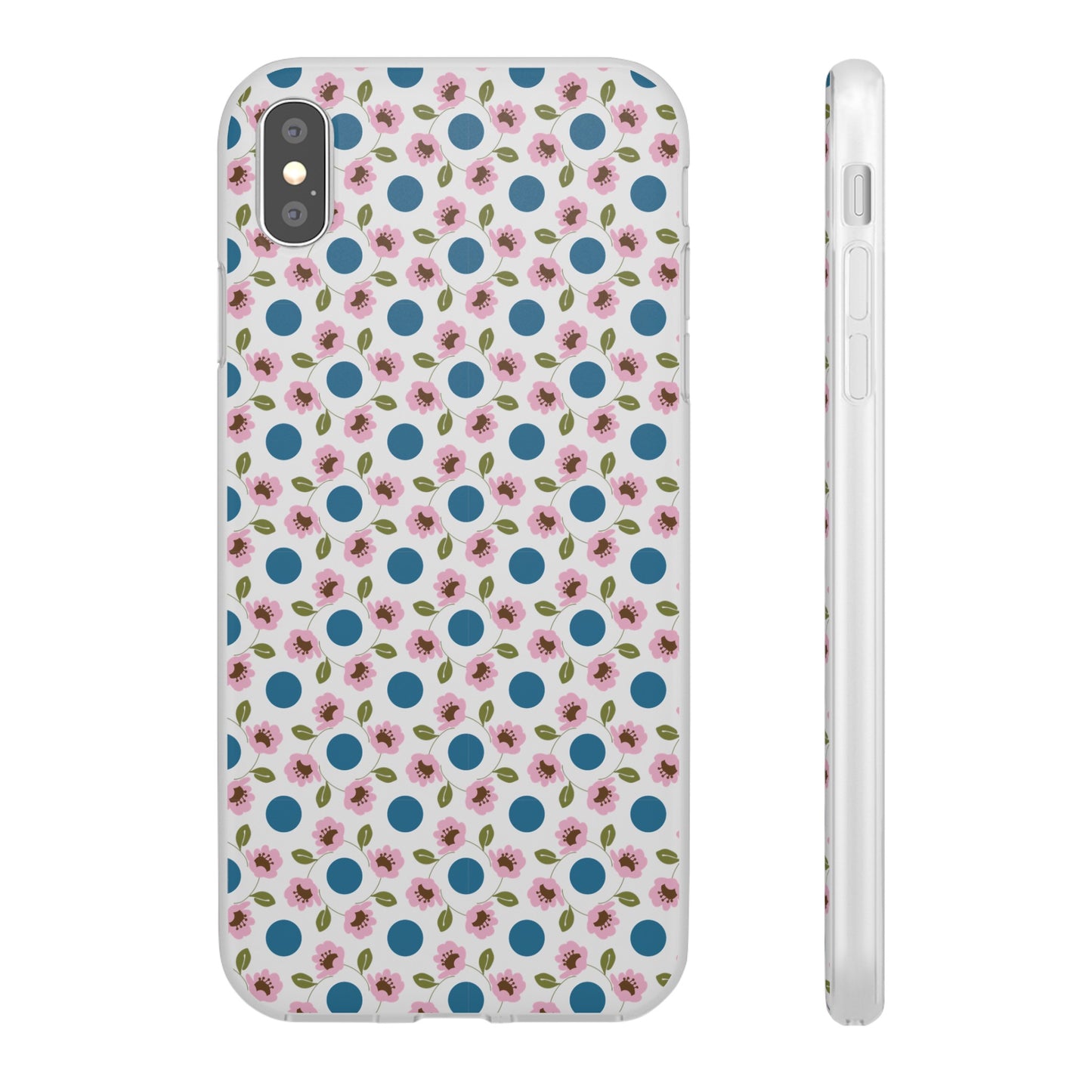 Wildflowers with Dots Flexi Cases for iPhone