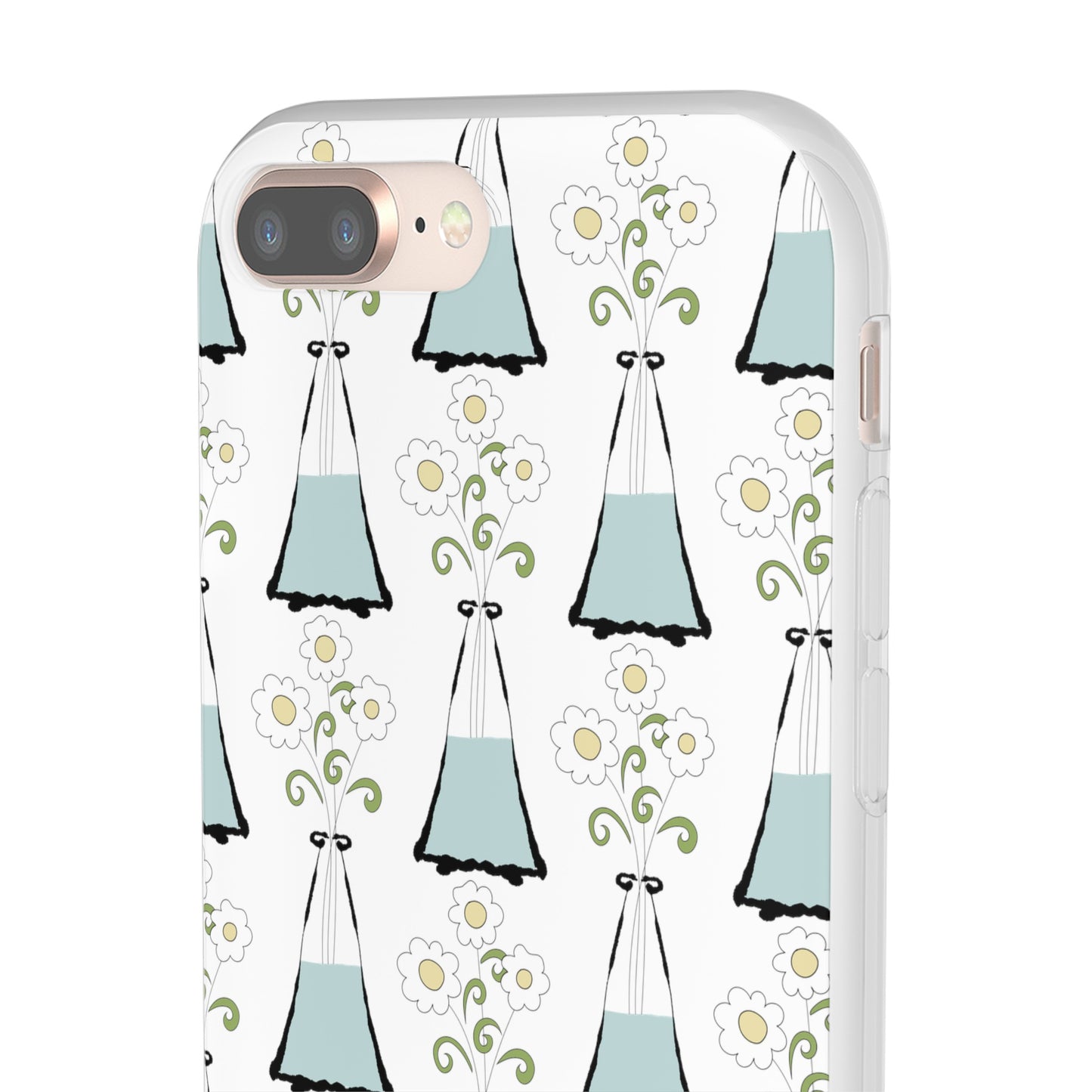 Daisies in a vase Flexi Cases for iPhone