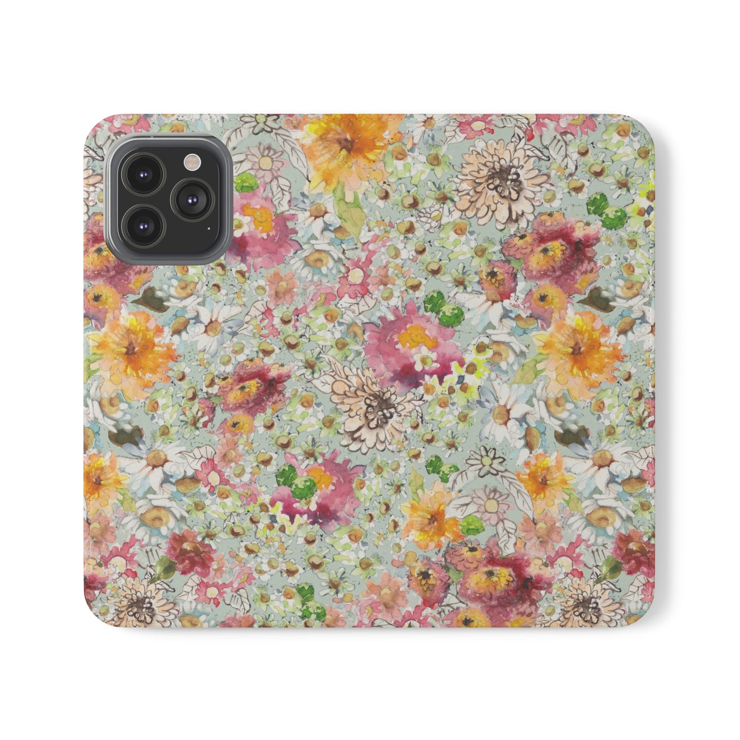 Farmhouse Floral Flip Cases for iPhone