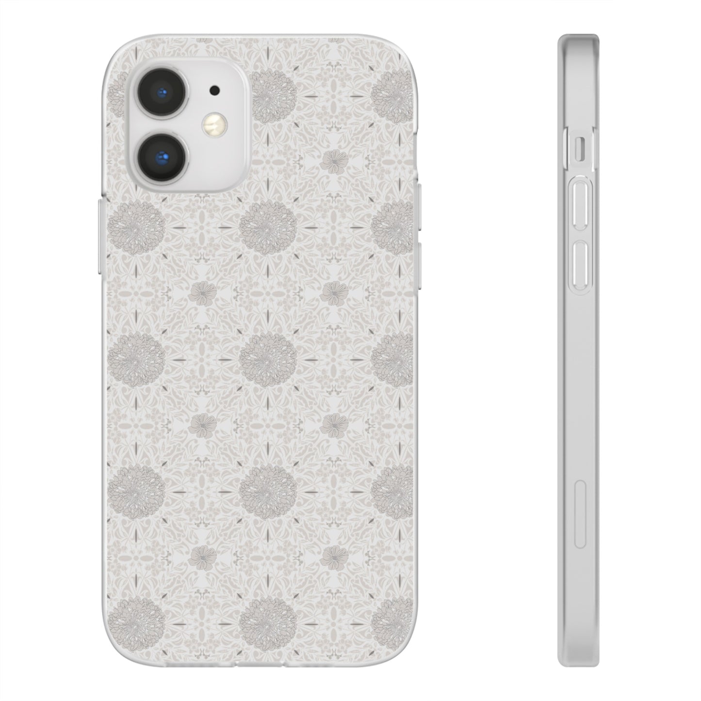 New Nouveau in Gray Flexi Cases for iPhone