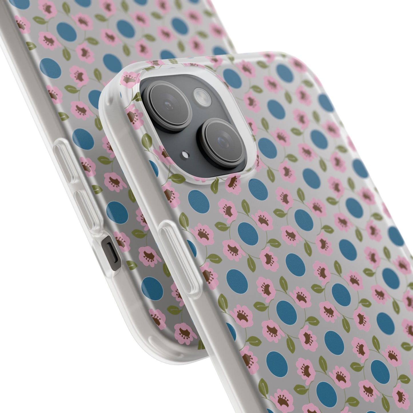 Wildflowers with Dots Flexi Cases for iPhone