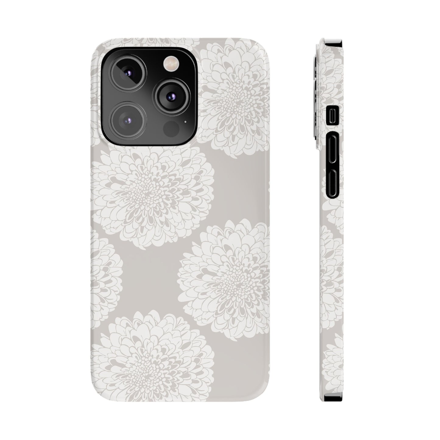 New Nouveau in Gray Slim Phone Cases