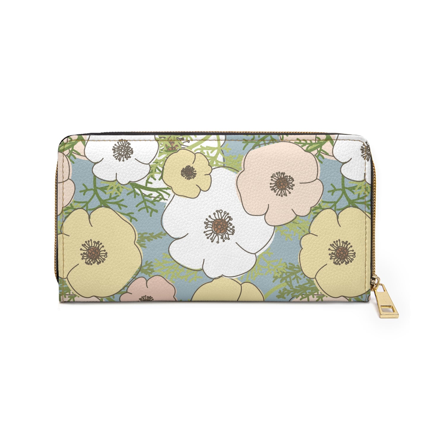 Playful Poppies Zipper Wallet