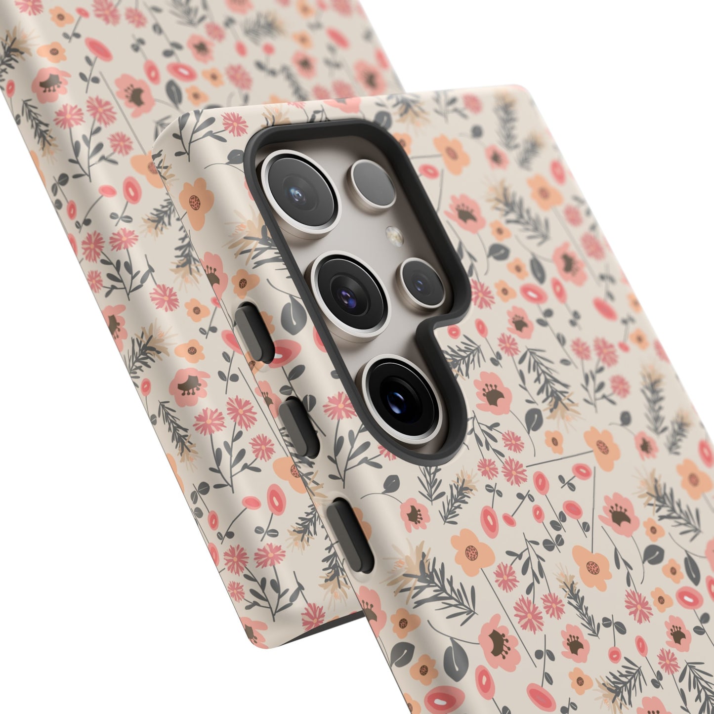 Peach and Cream Wildflowers Tough Cases for Samsung