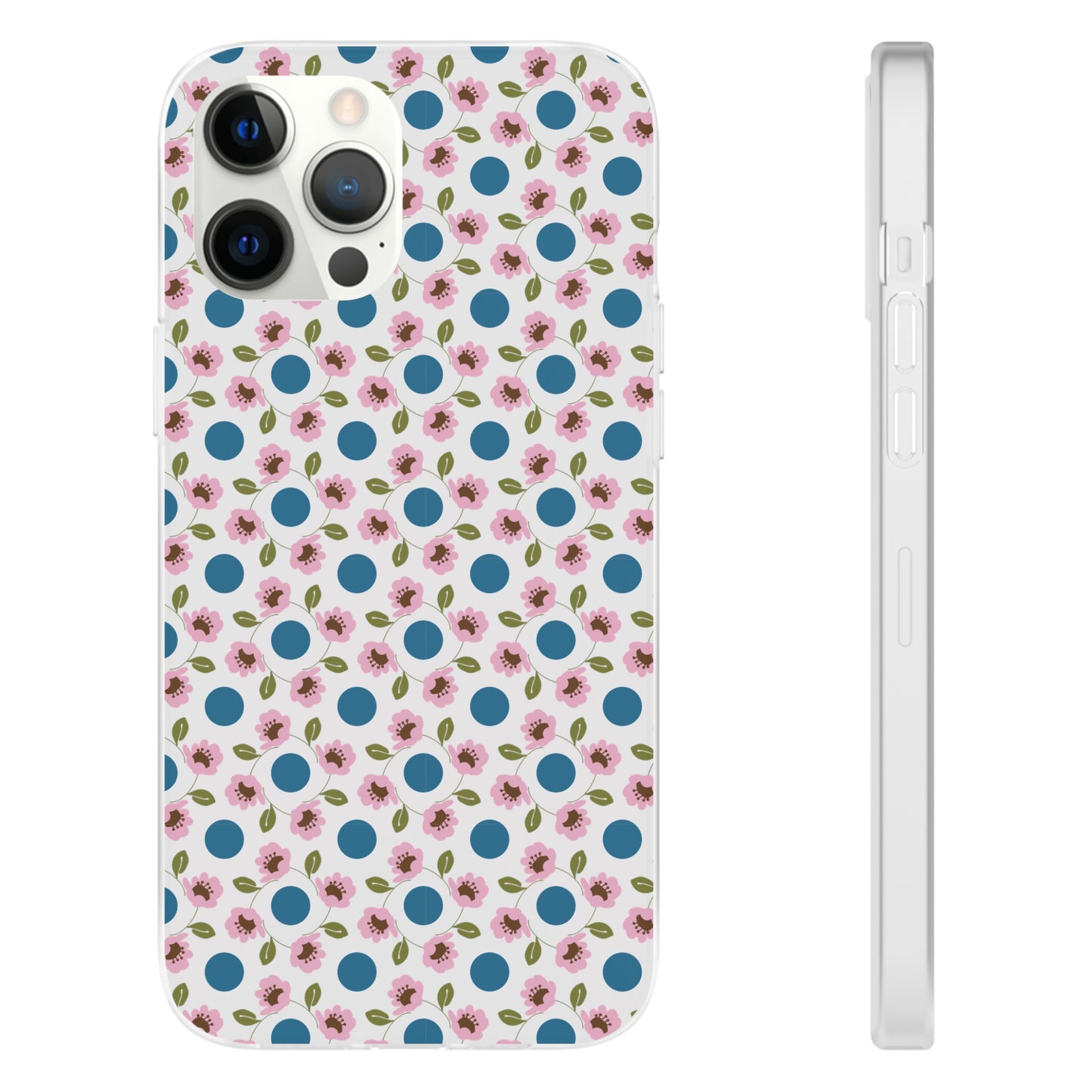 Wildflowers with Dots Flexi Cases for iPhone