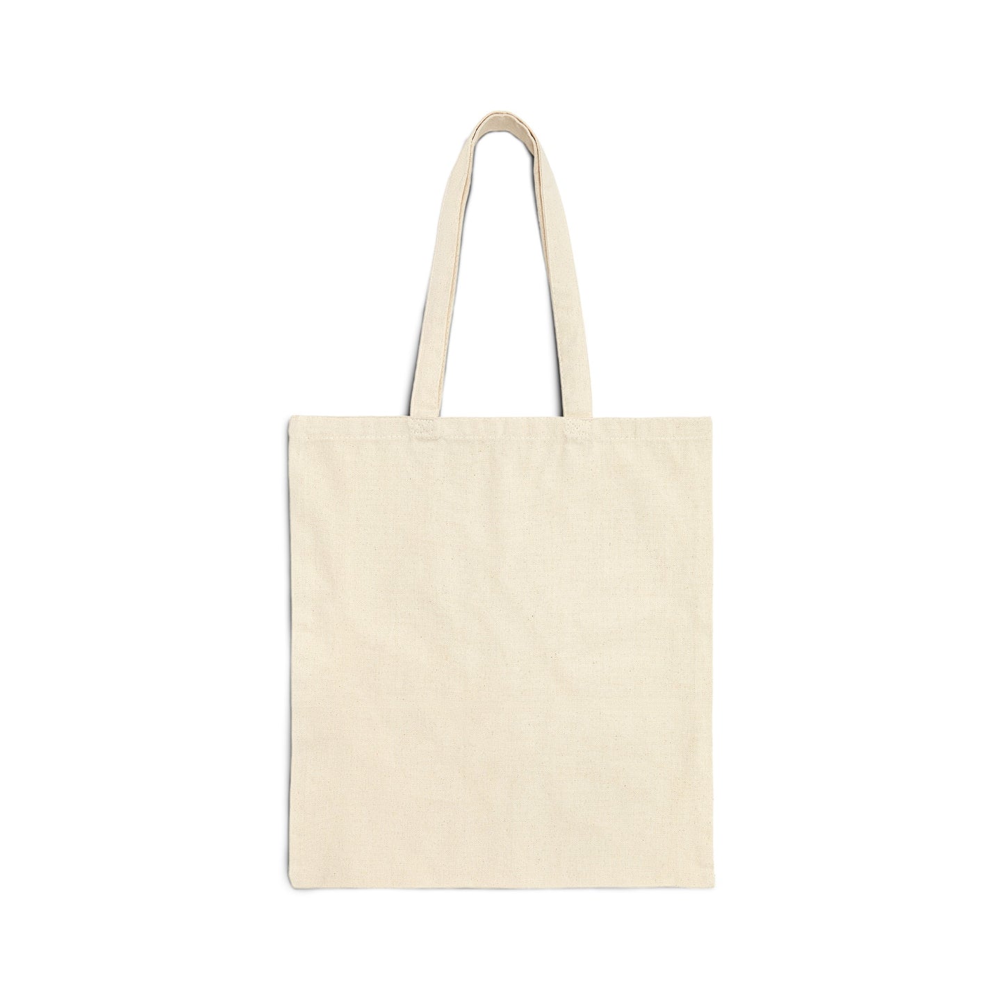 Peach and Cream Roses Cotton Canvas Tote Bag