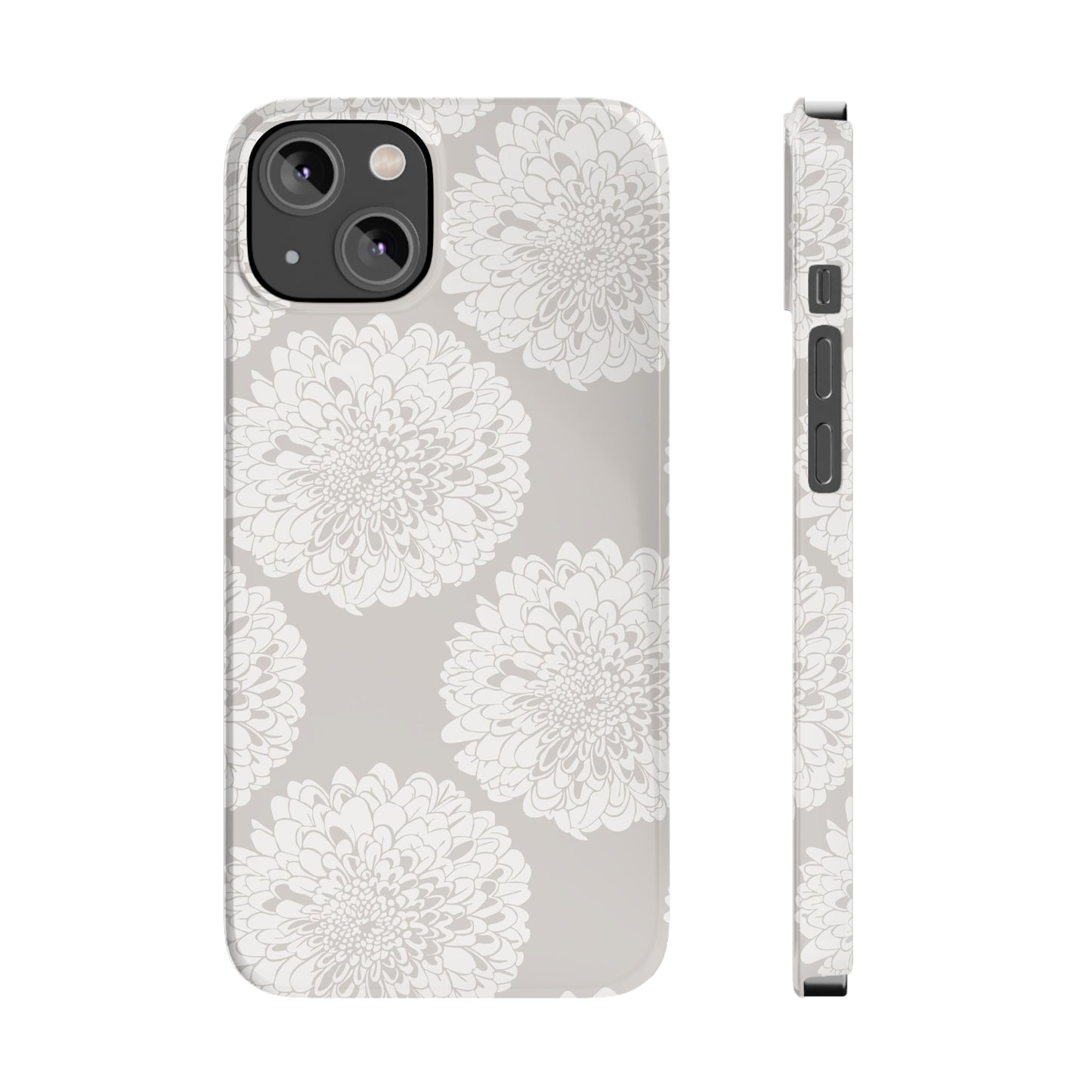 New Nouveau in Gray Slim Phone Cases