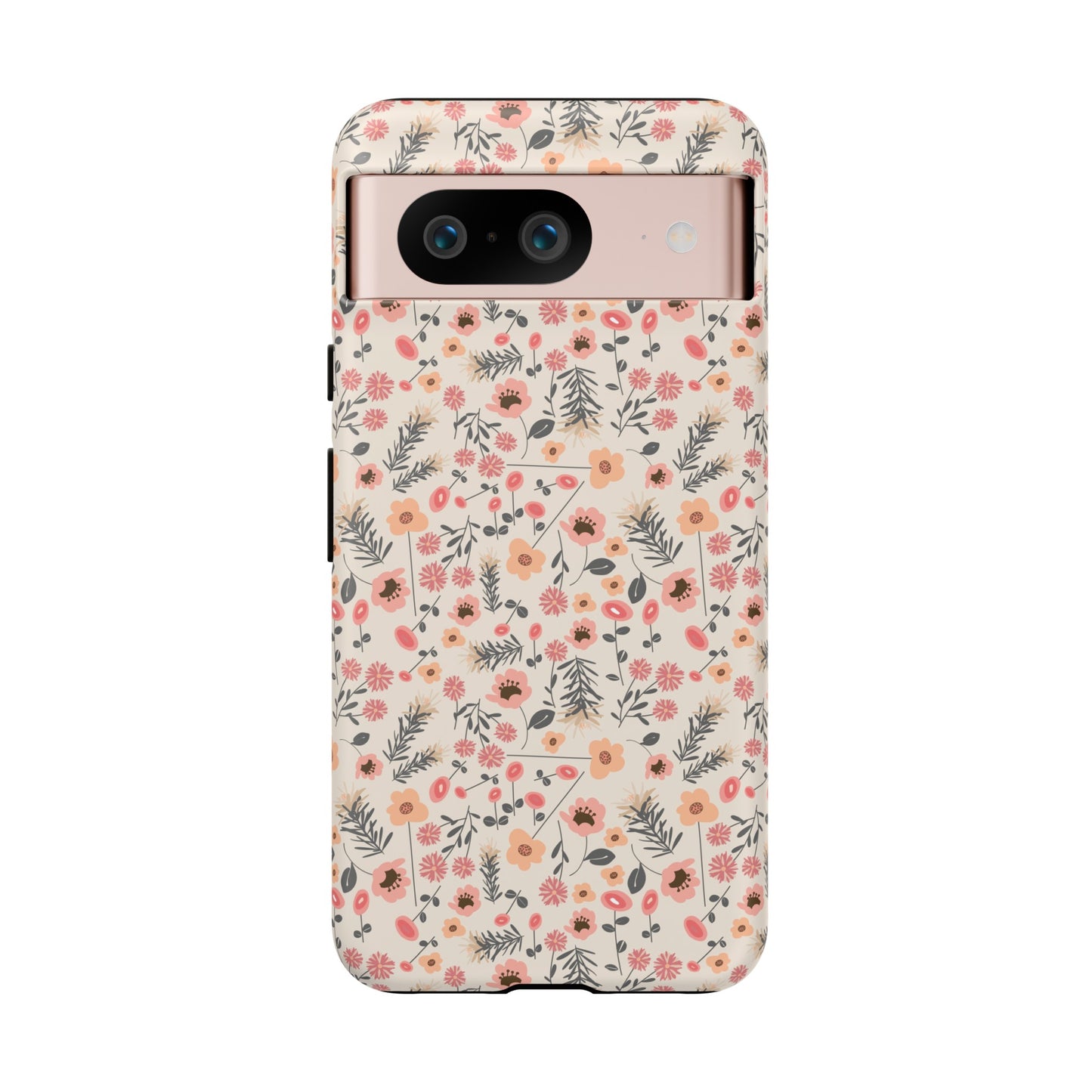 Peach and Cream Wildflowers Tough Cases for Google Pixel