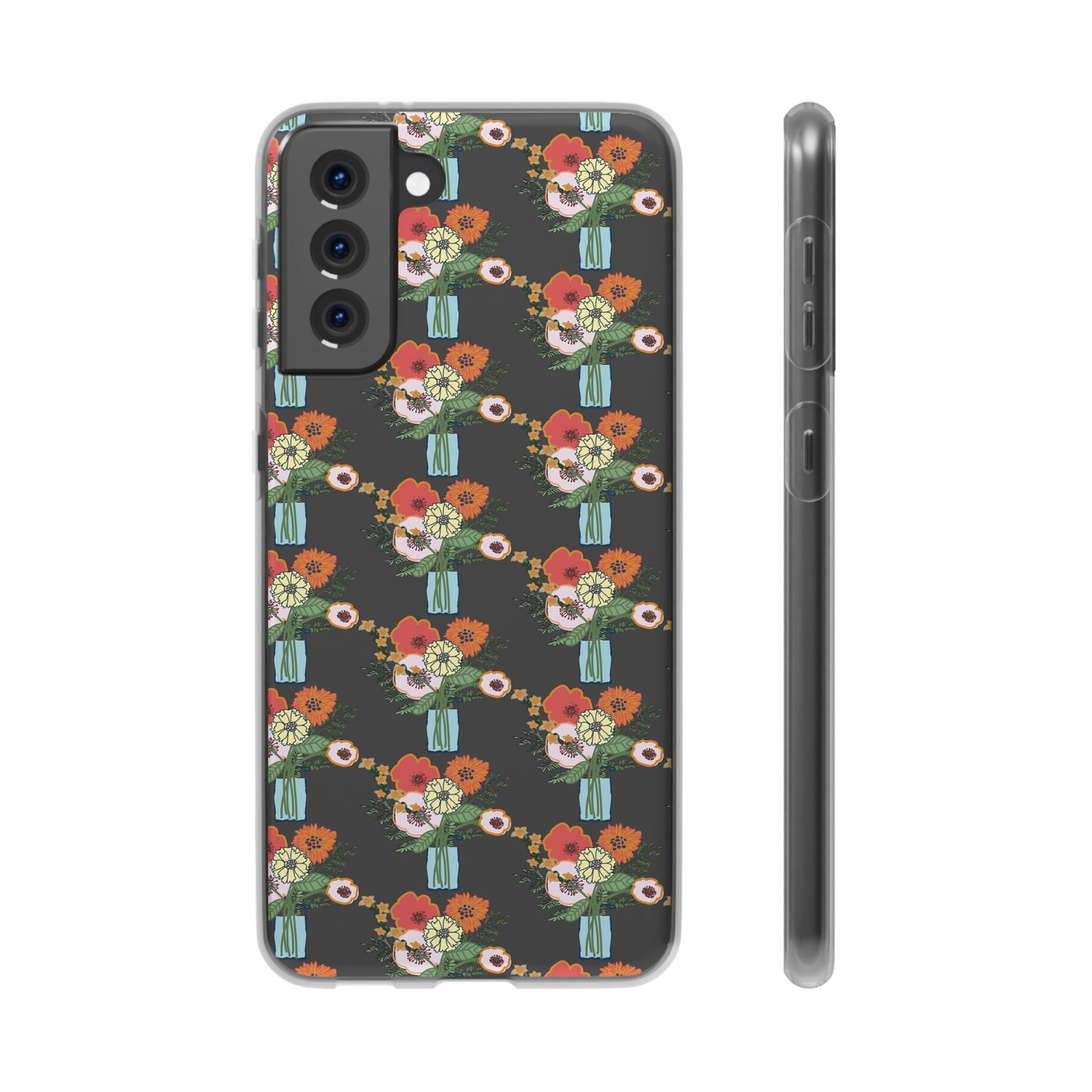 Colorful Flowers in a Vase Flexi Cases for Samsung