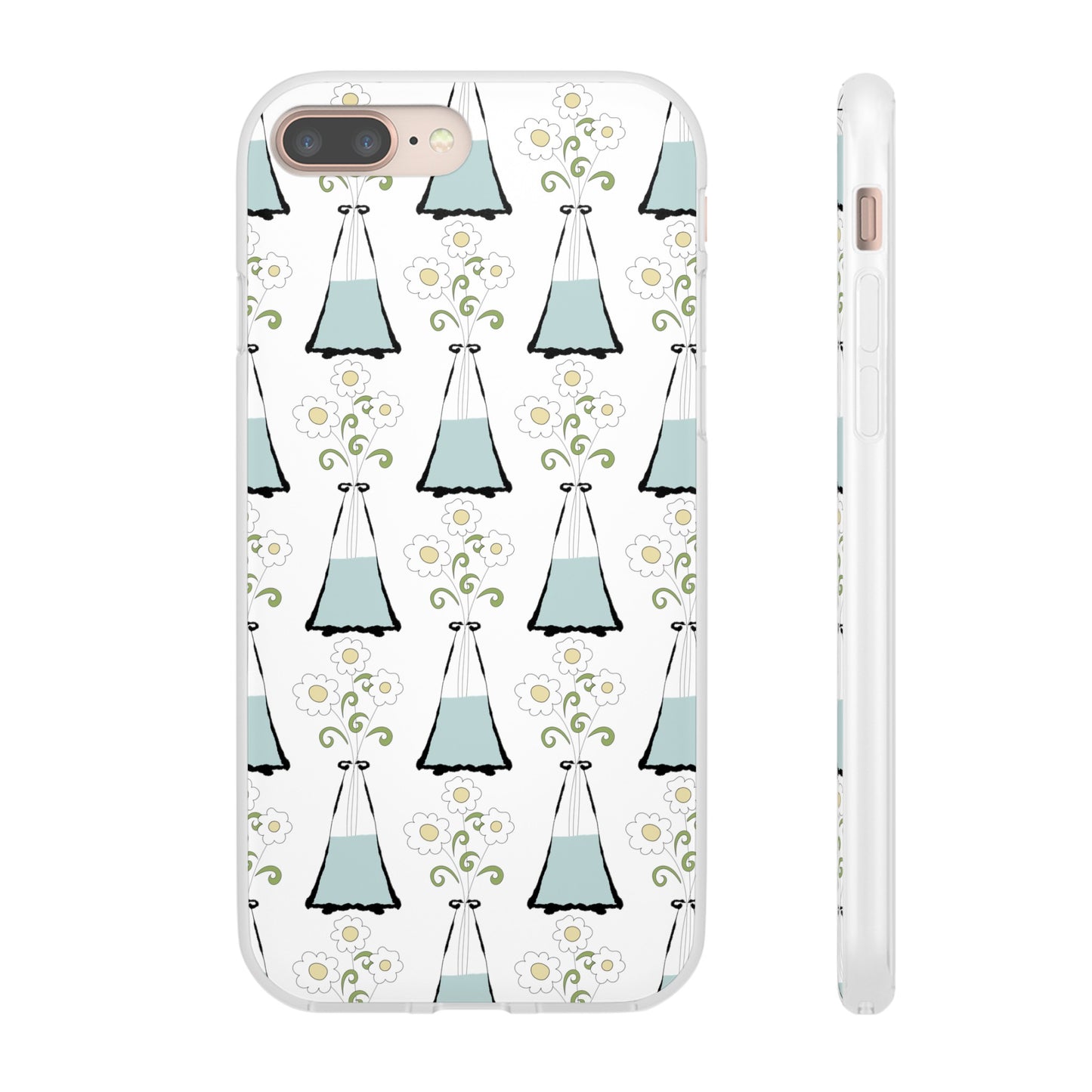 Daisies in a vase Flexi Cases for iPhone