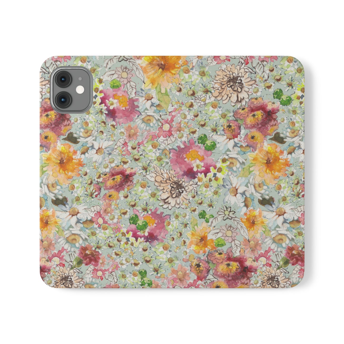 Farmhouse Floral Flip Cases for iPhone