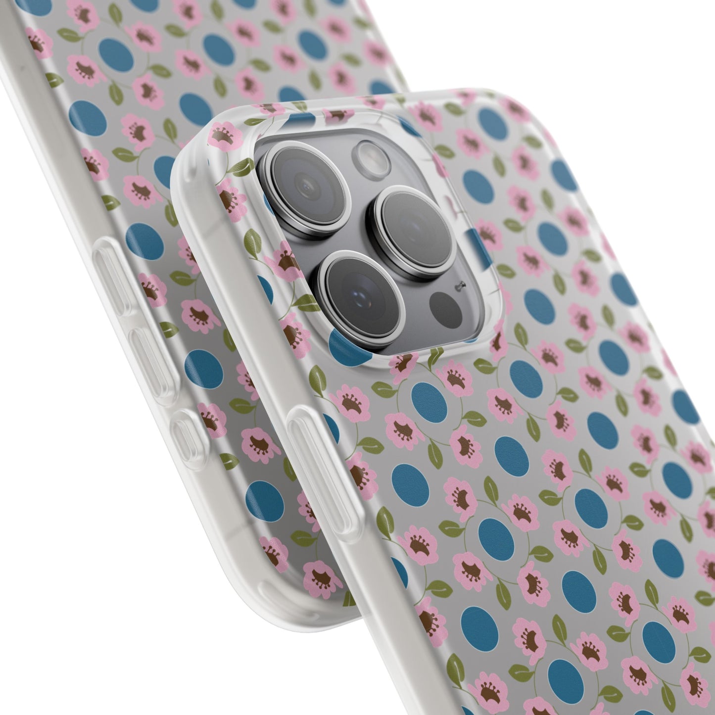 Wildflowers with Dots Flexi Cases for iPhone