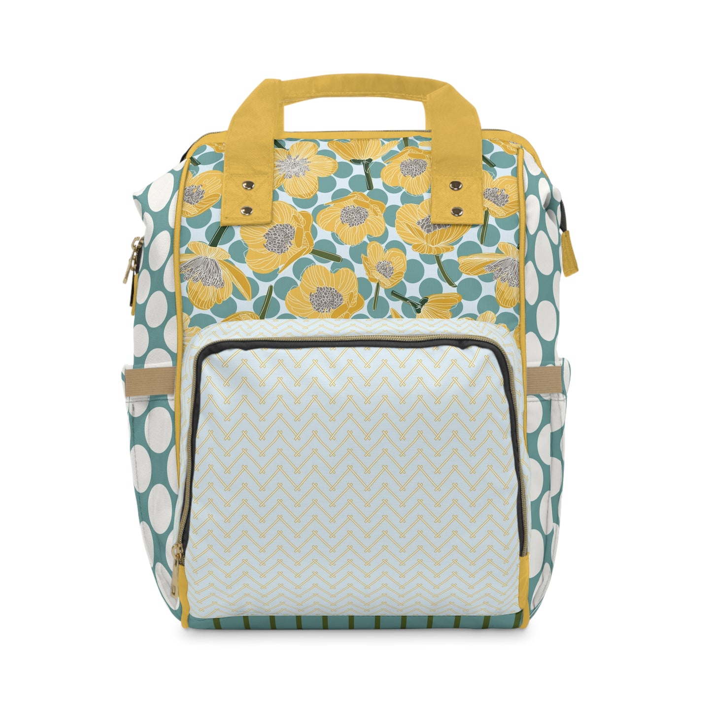 Buttercups and Polka Dots Multifunctional Diaper Backpack