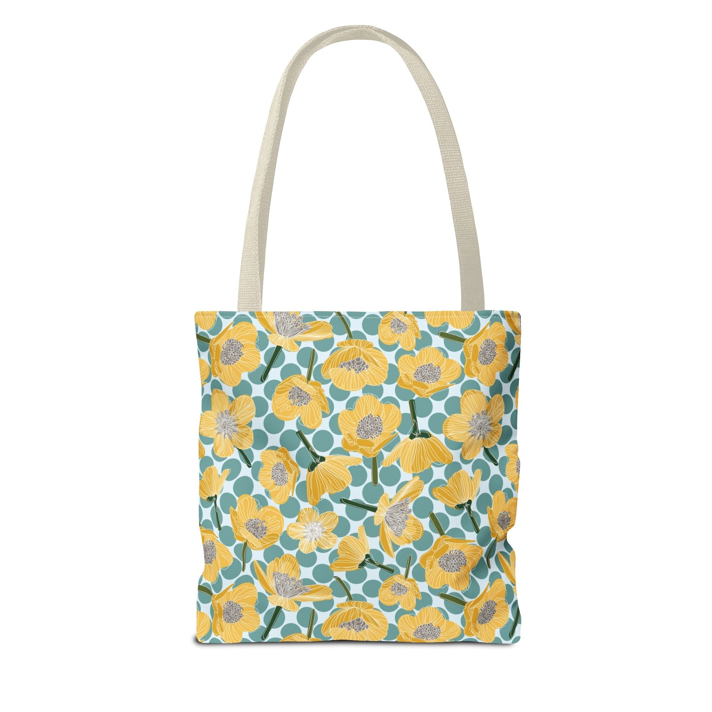 Buttercups and Polka Dots Tote Bag