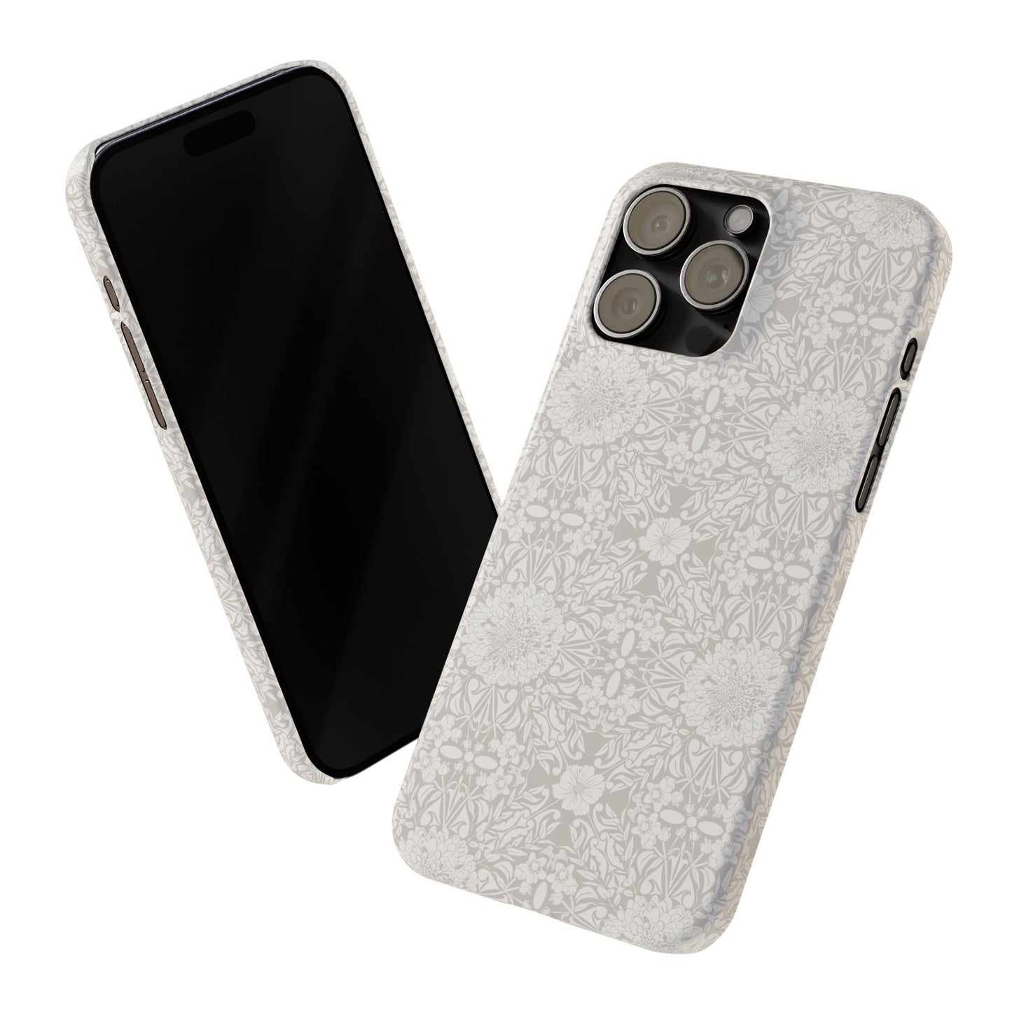 New Nouveau in Gray Slim Phone Cases