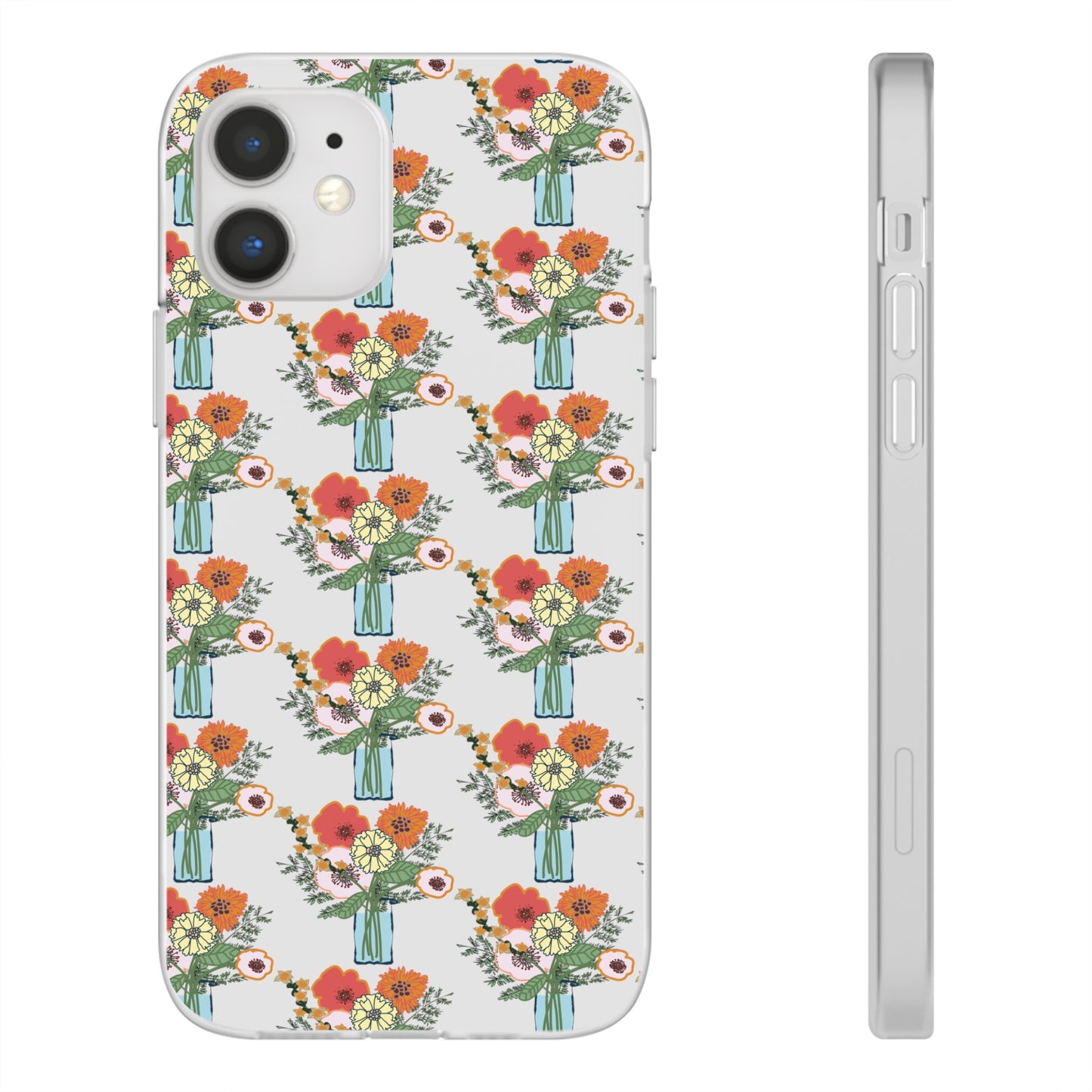 Colorful Flowers in a Vase Flexi Cases for iPhone