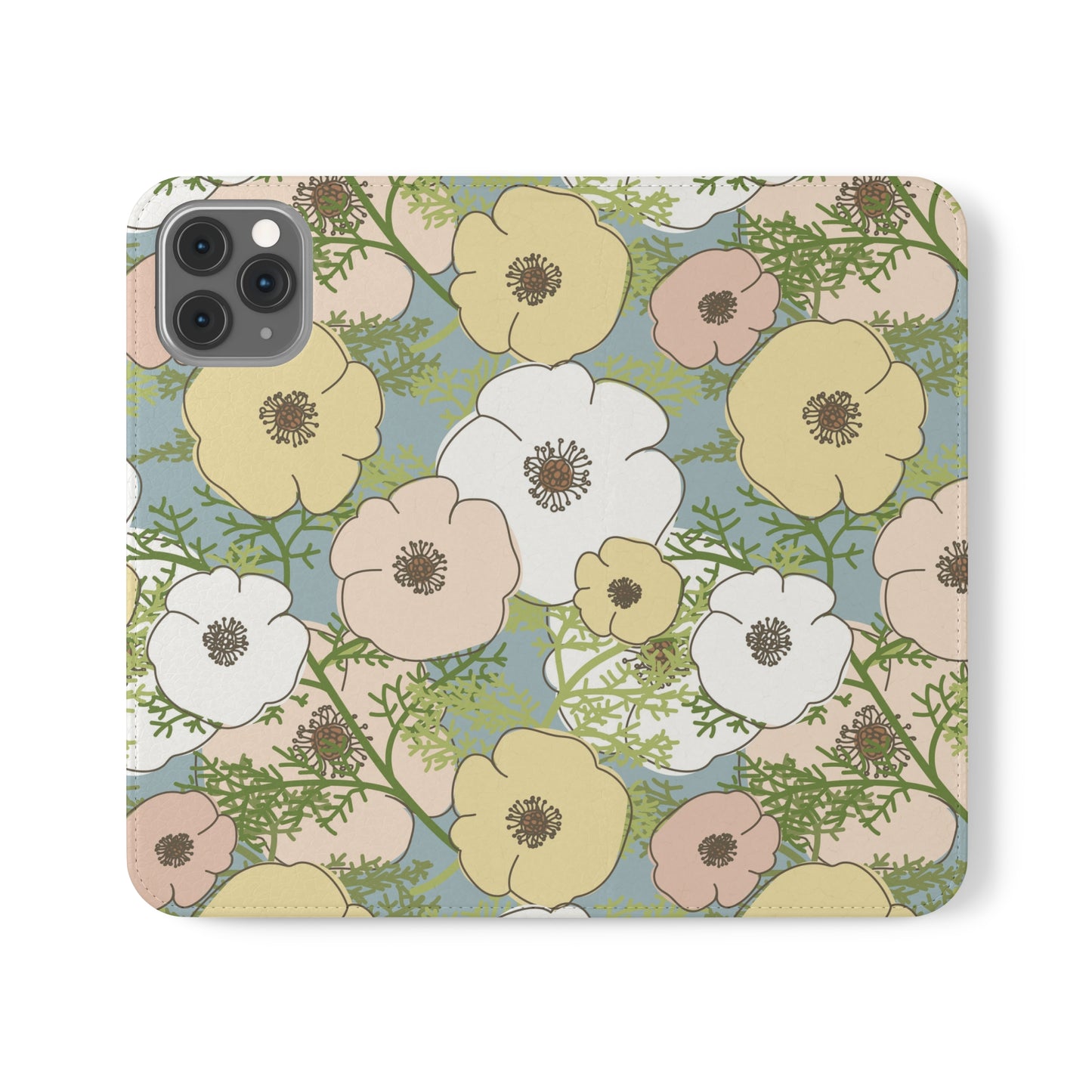 Playful Poppies Flip Cases for iPhone