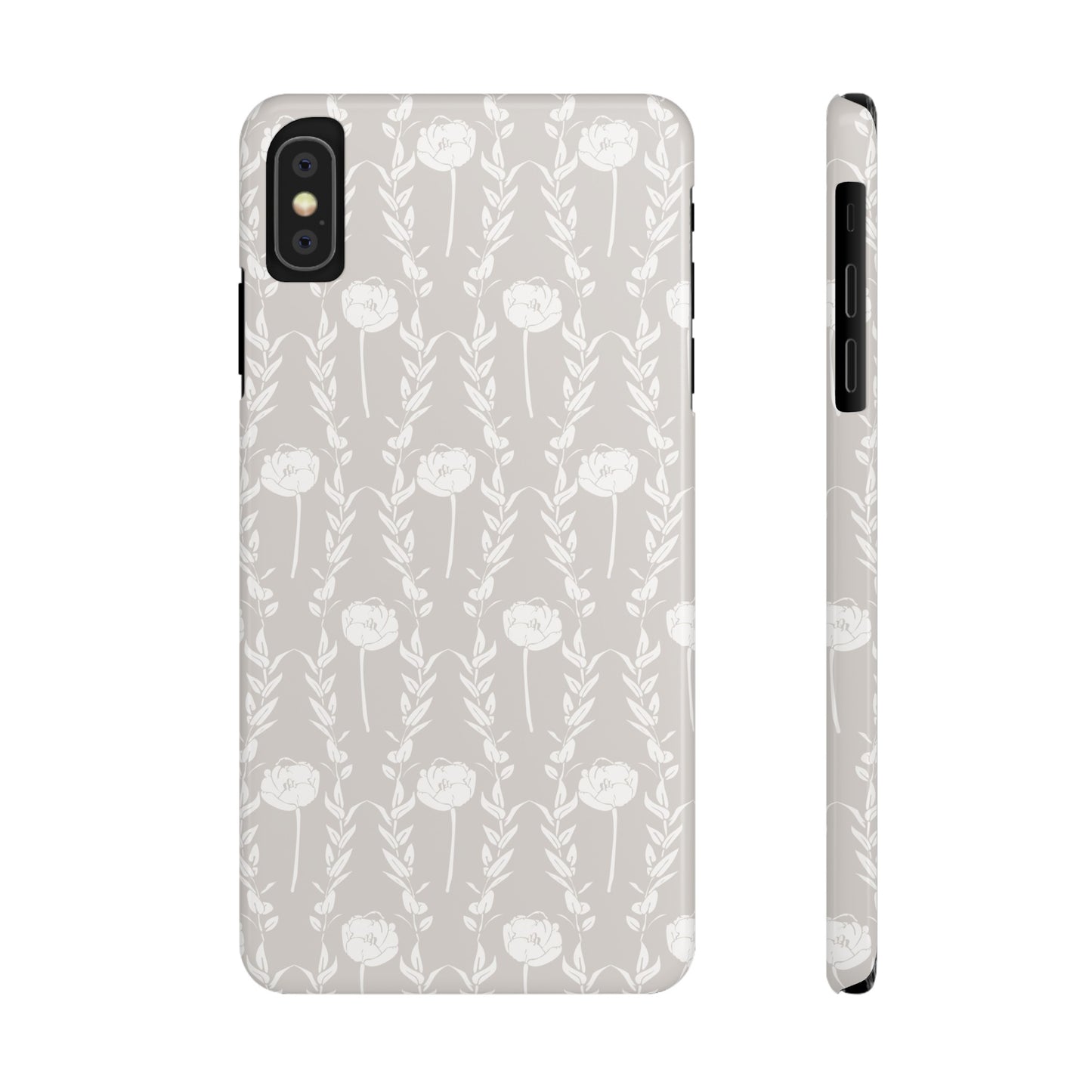 New Nouveau in Gray Slim Phone Cases