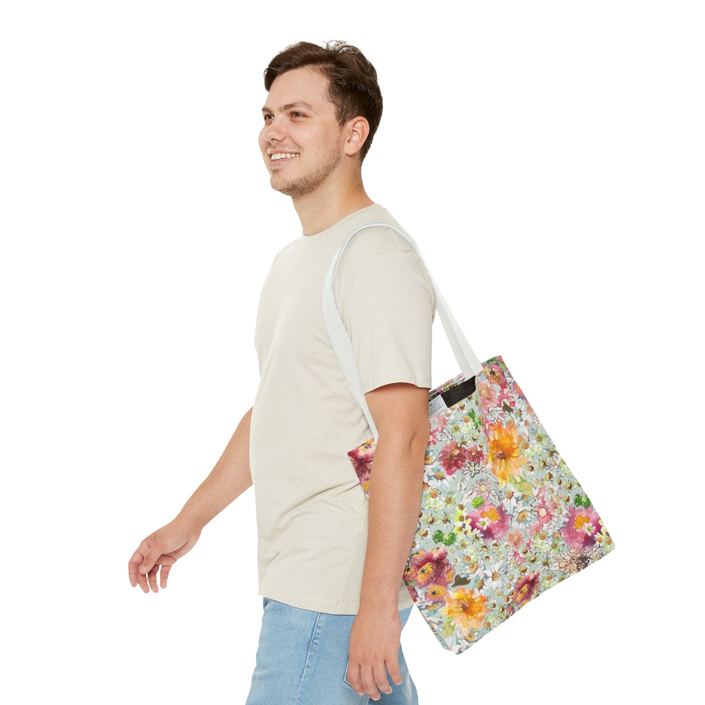 Farmhouse Floral Tote Bag