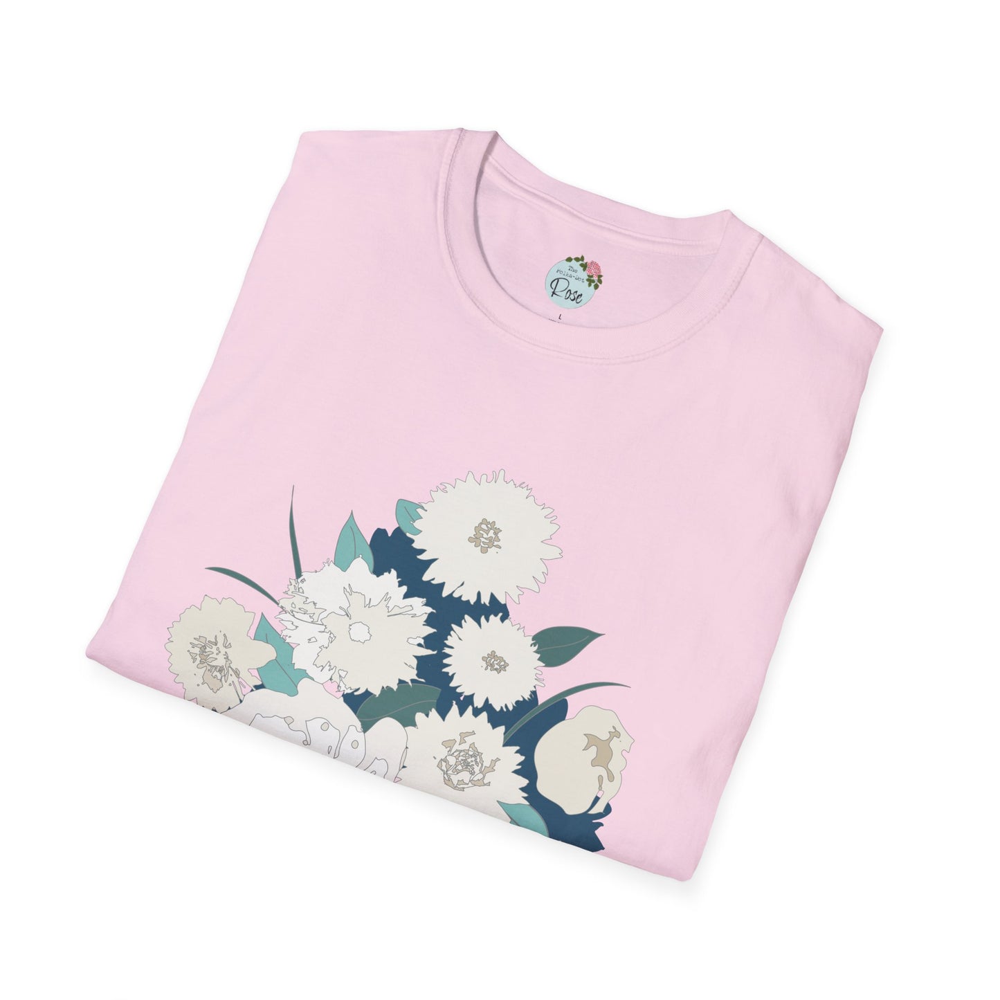 White Flowers Softstyle T-Shirt