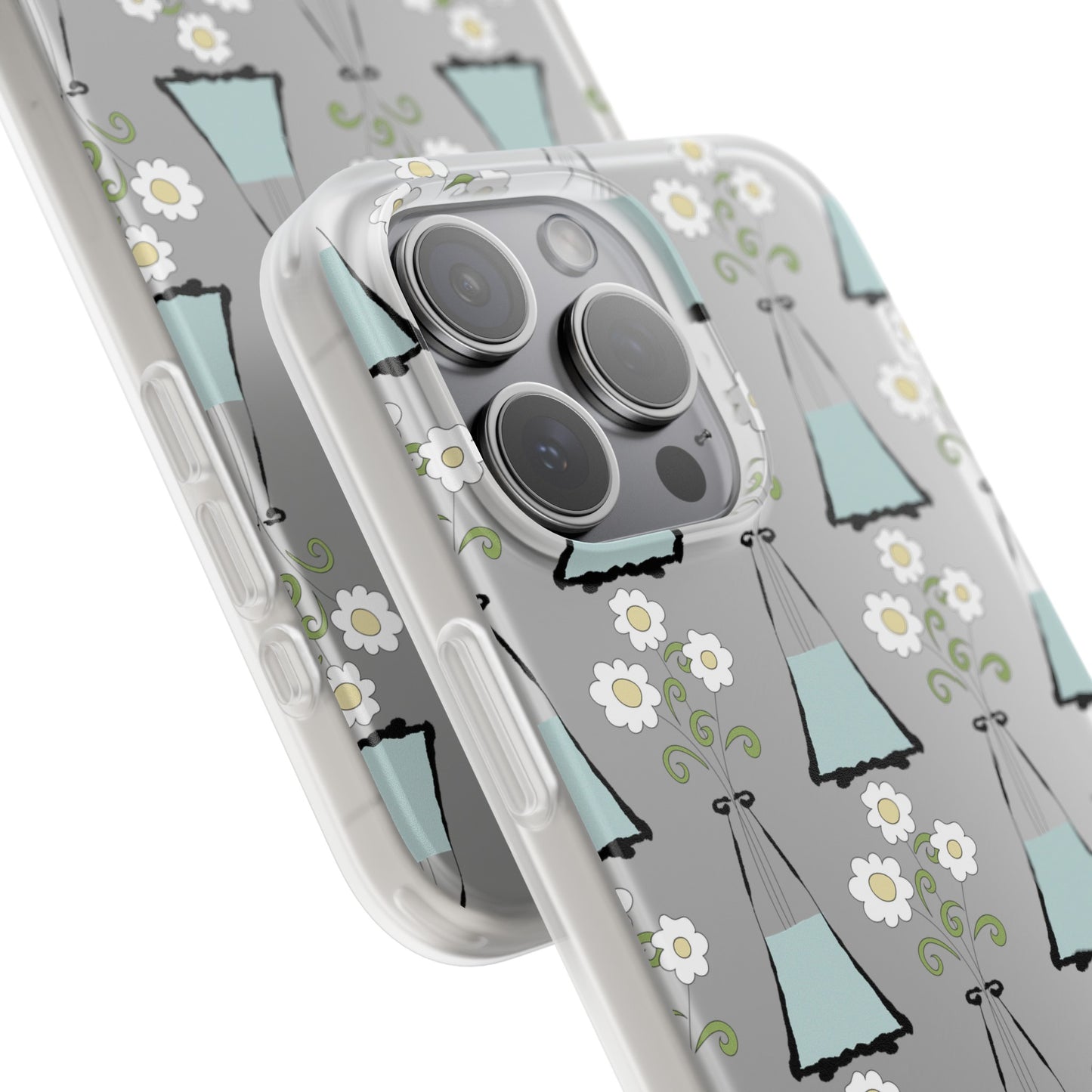 Daisies in a vase Flexi Cases for iPhone