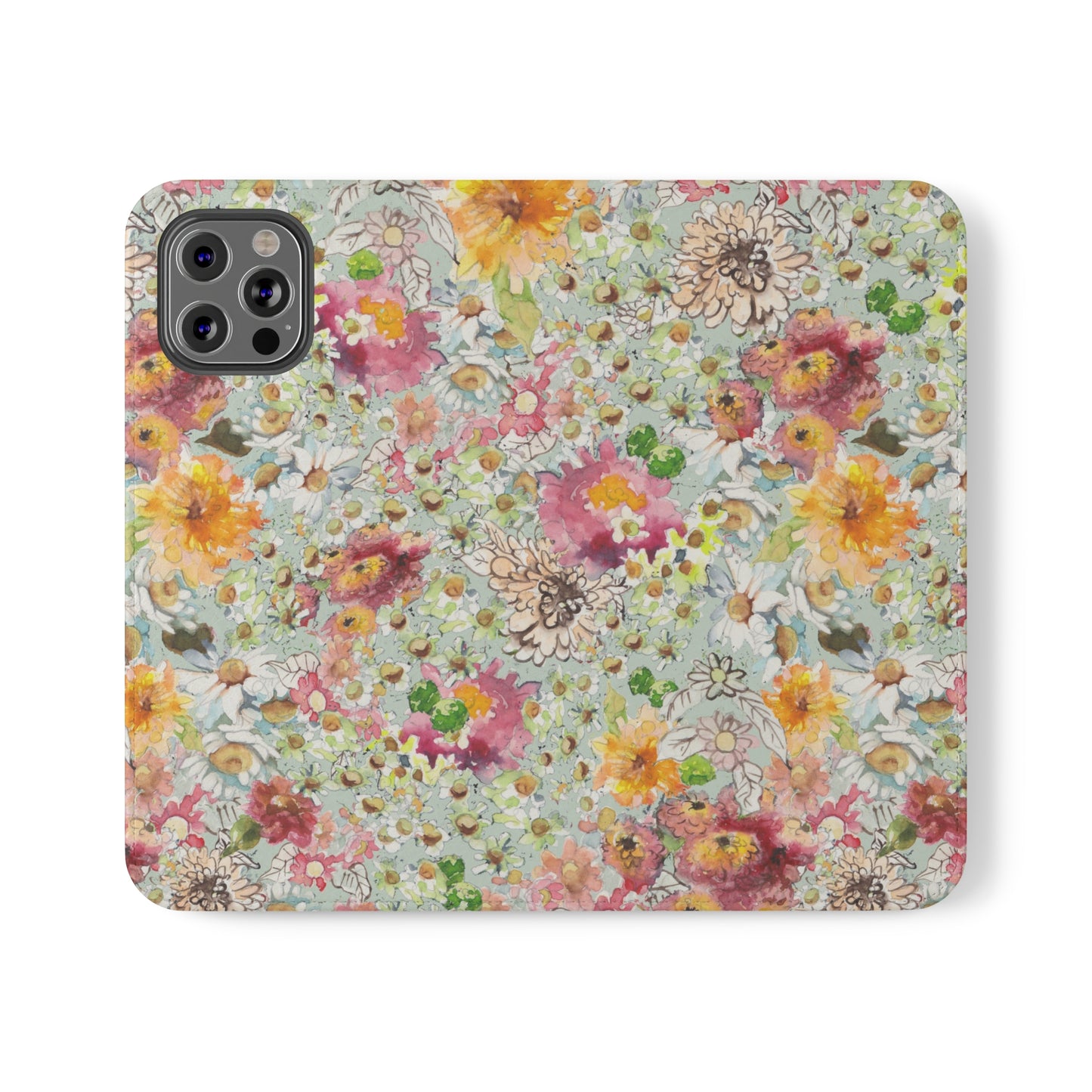 Farmhouse Floral Flip Cases for iPhone