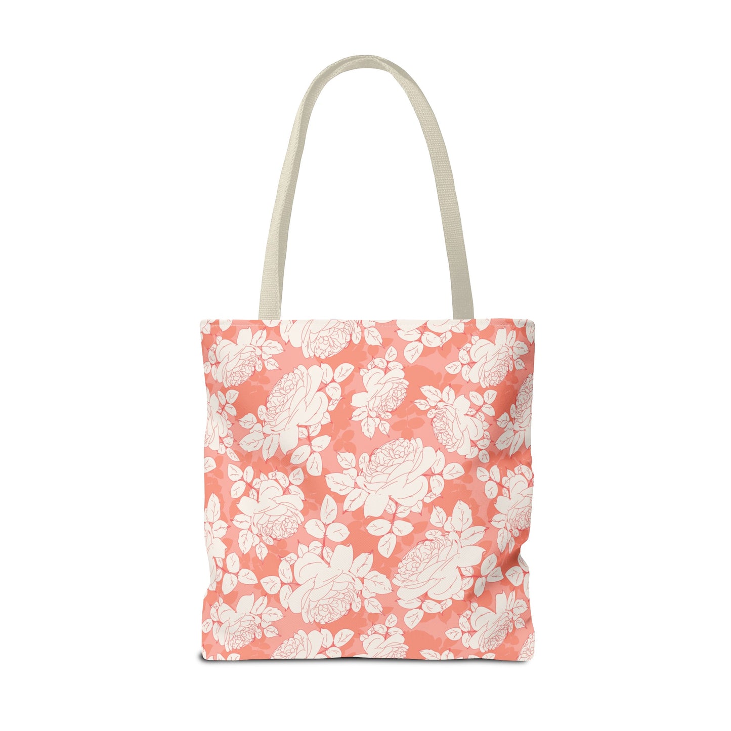 Peach and Cream Roses Tote Bag