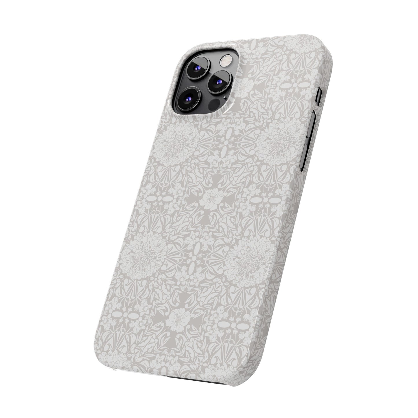 New Nouveau in Gray Slim Phone Cases