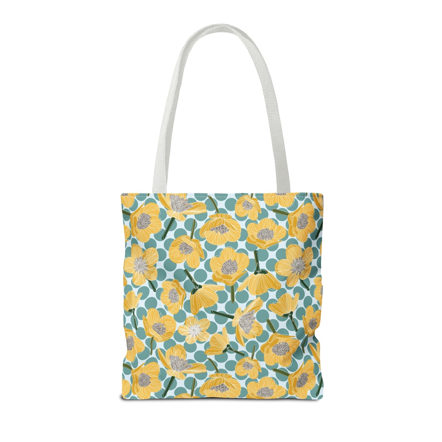 Buttercups and Polka Dots Tote Bag