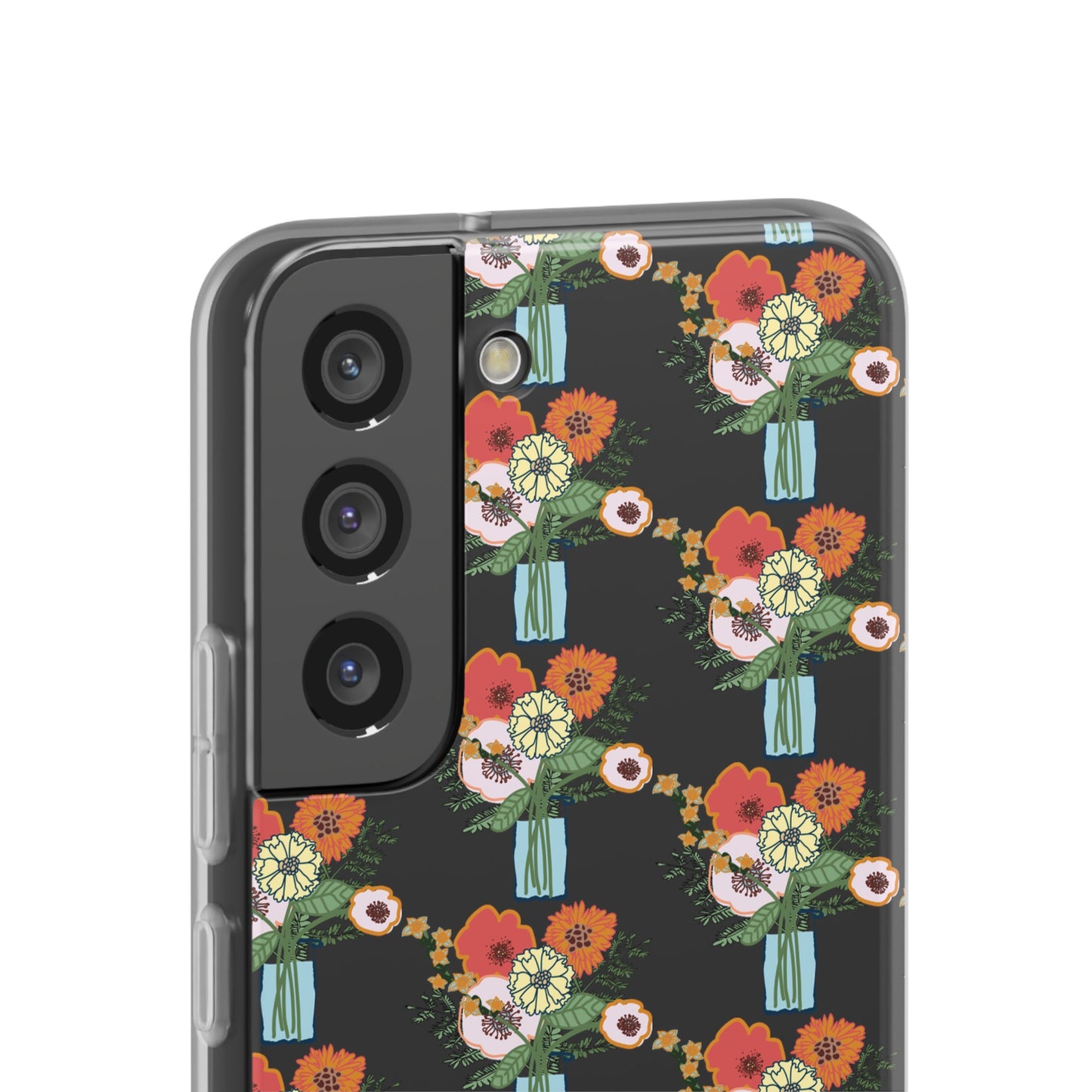 Colorful Flowers in a Vase Flexi Cases for Samsung