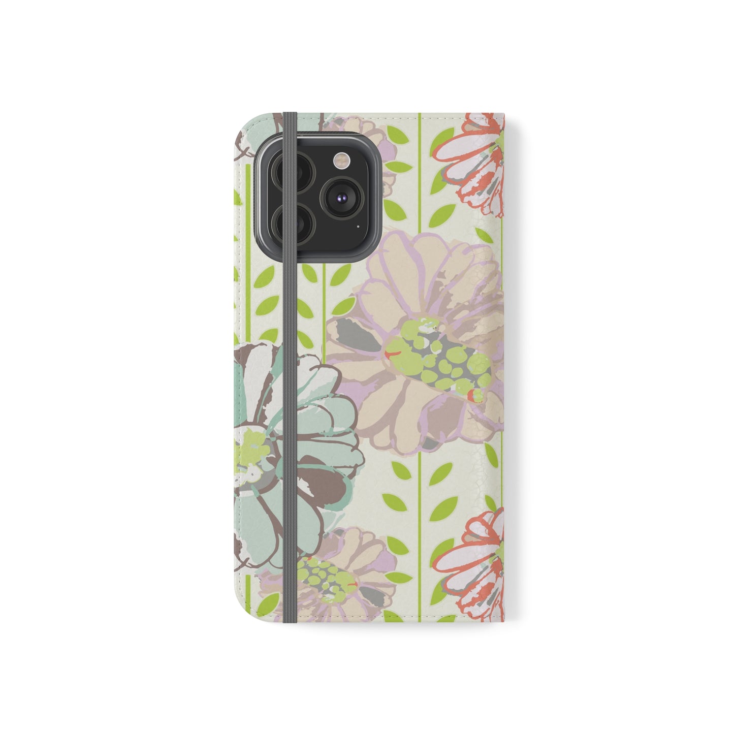 Soft Watercolor Floral Flip Cases for iPhone