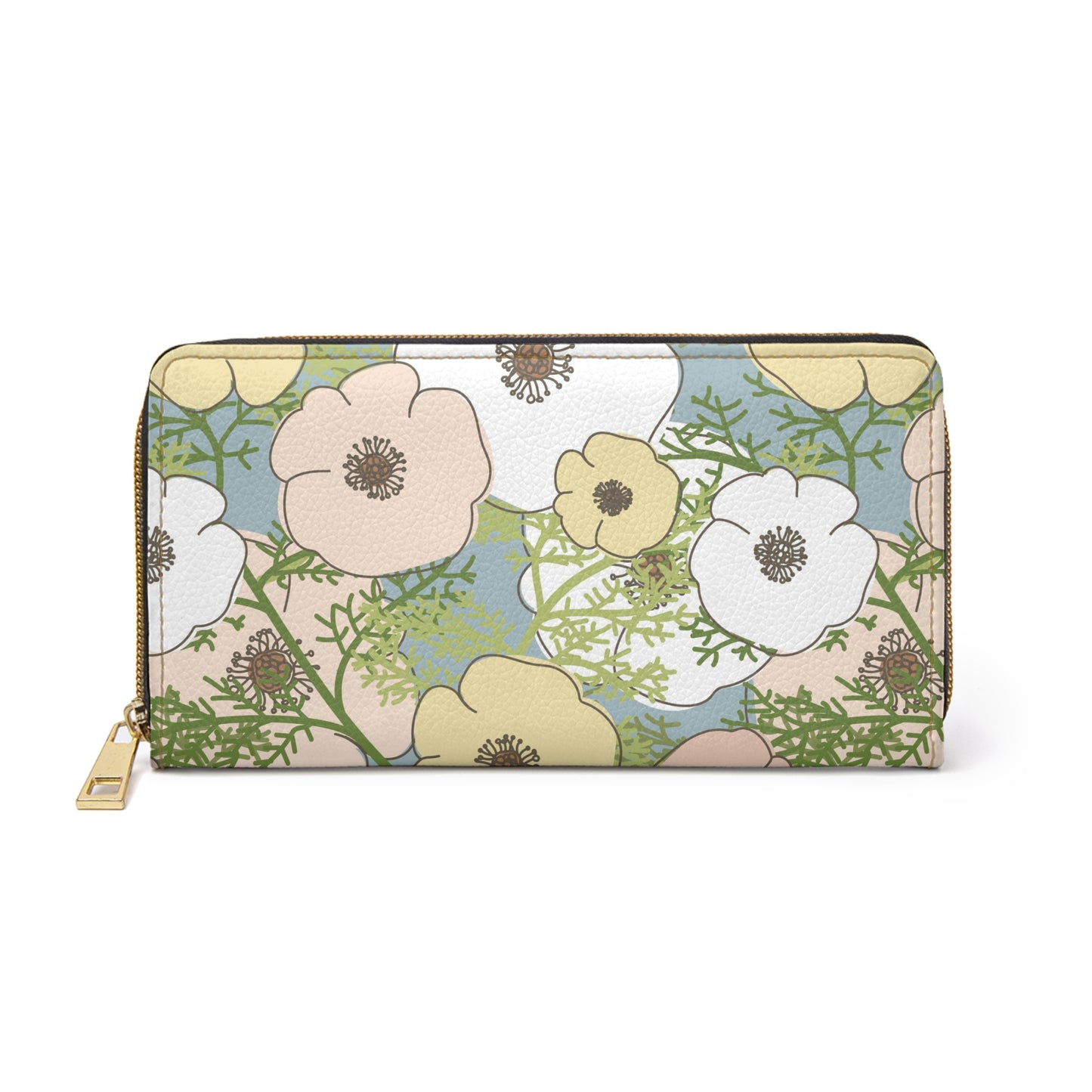 Playful Poppies Zipper Wallet