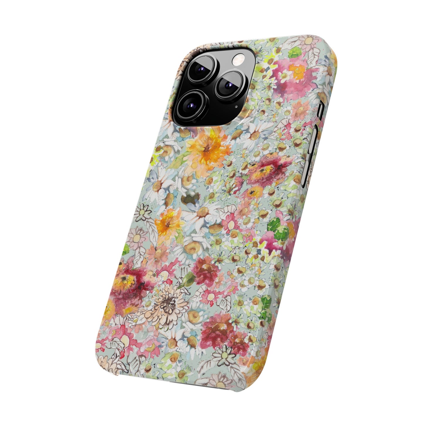 Farmhouse Floral Slim Phone Cases for iPhone