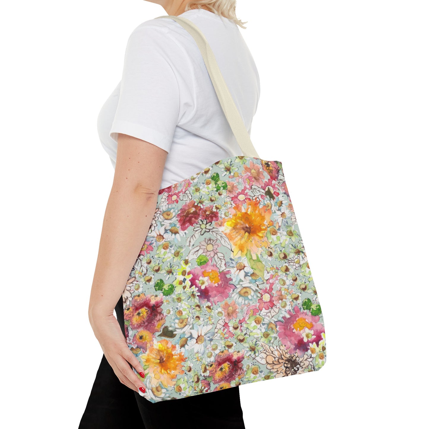 Farmhouse Floral Tote Bag