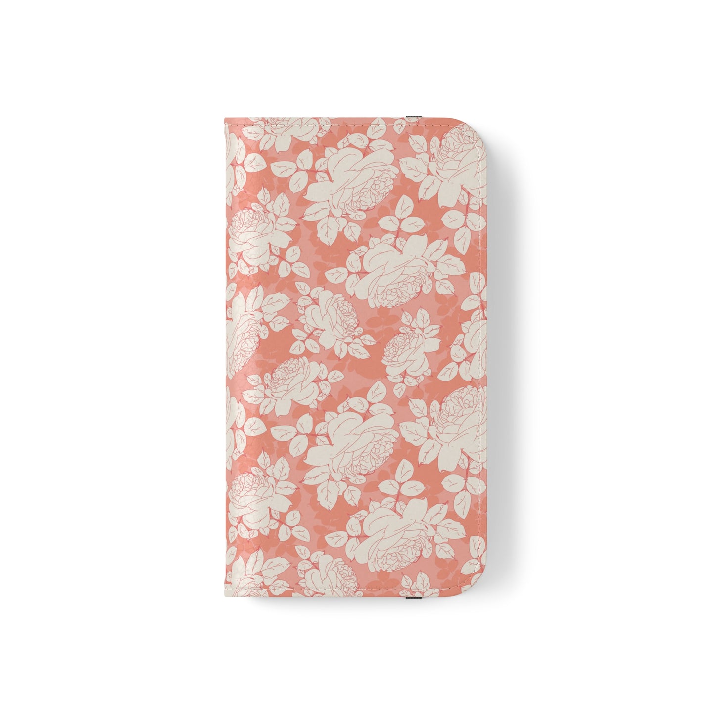 Peach and Cream Roses Flip Cases for iPhone