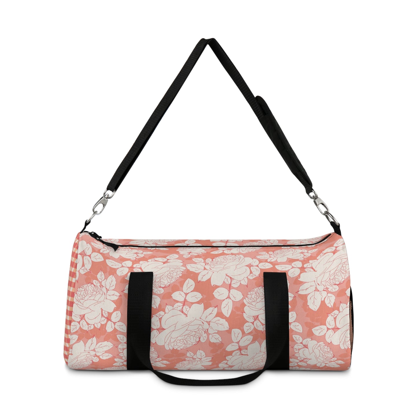 Peach and Cream Roses Duffel Bag