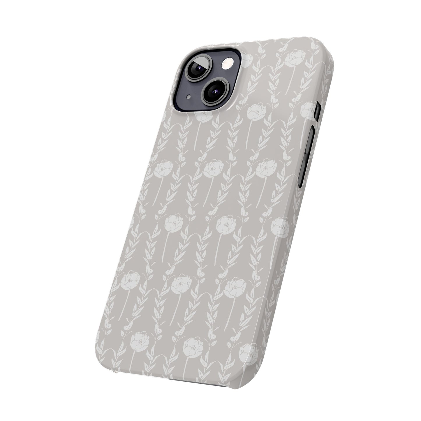 New Nouveau in Gray Slim Phone Cases