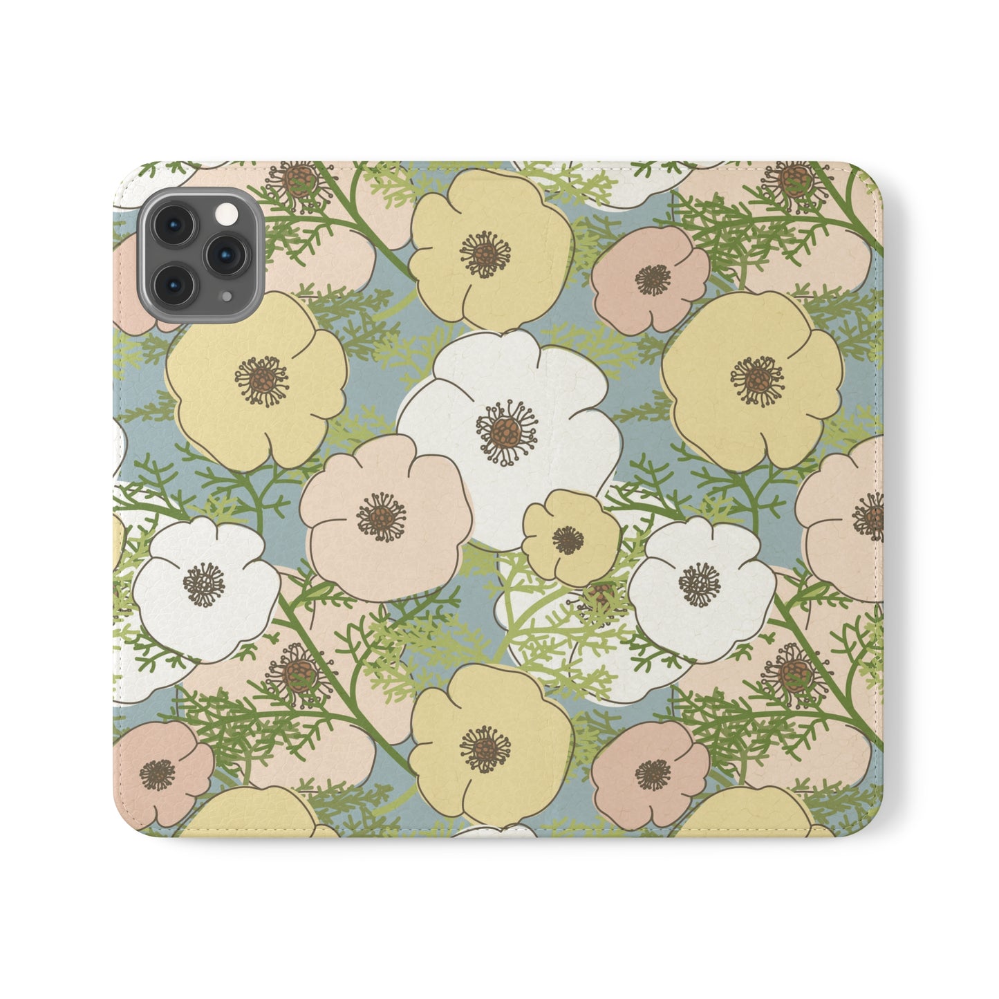 Playful Poppies Flip Cases for iPhone