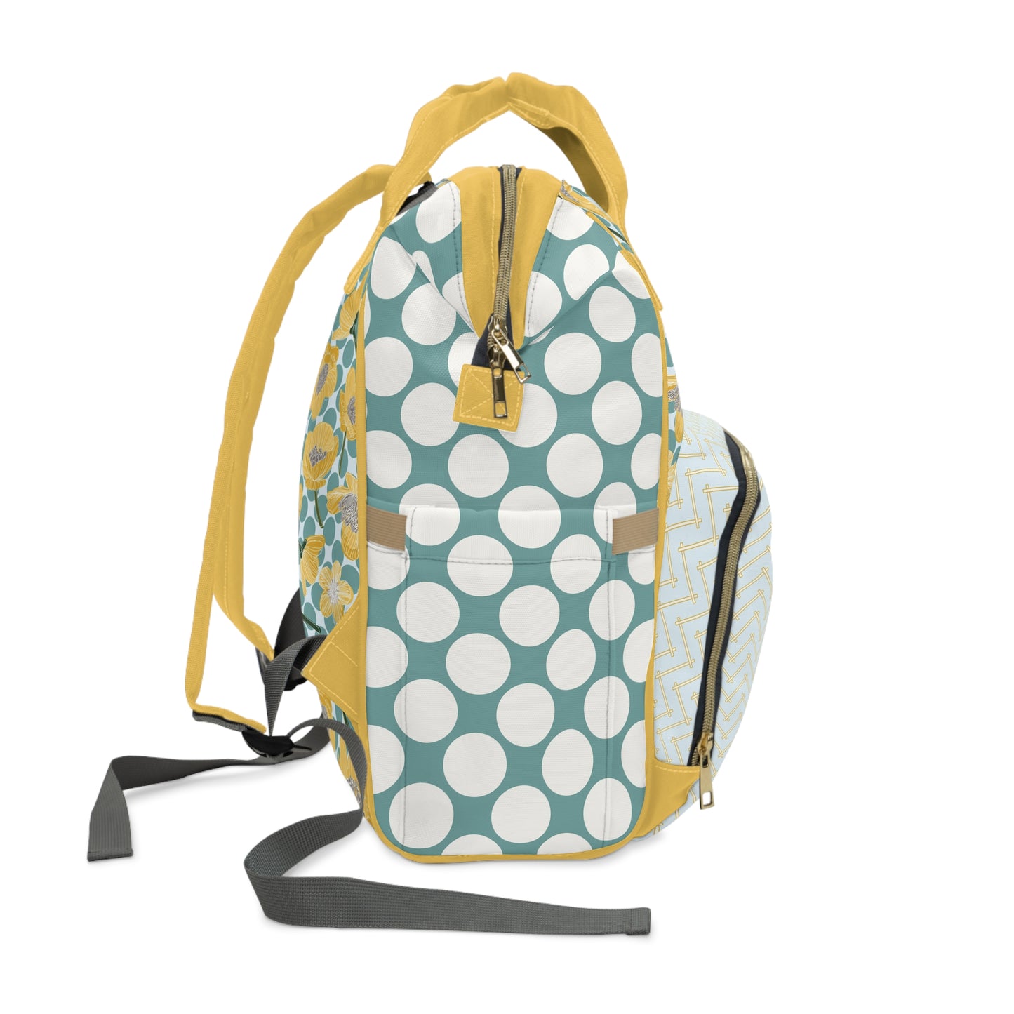 Buttercups and Polka Dots Multifunctional Diaper Backpack