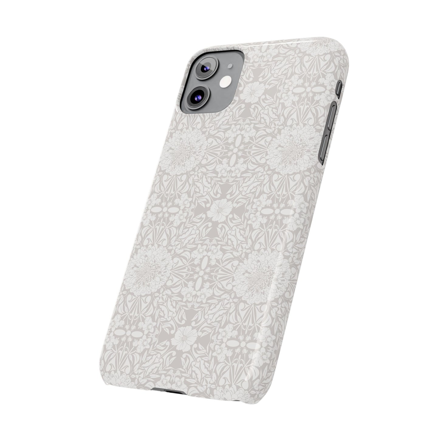 New Nouveau in Gray Slim Phone Cases