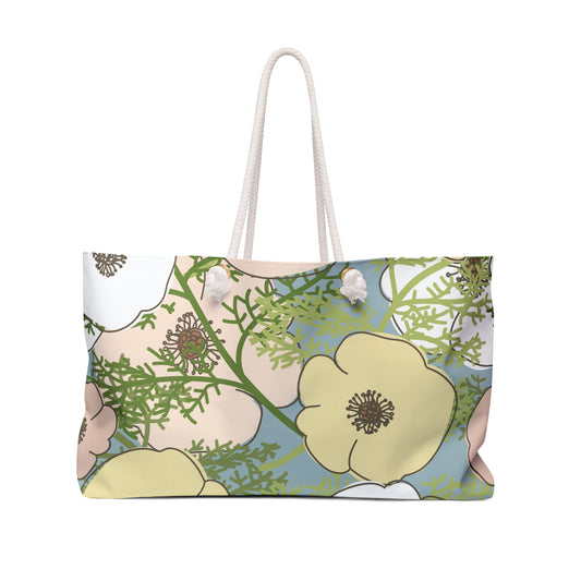 Playful Poppies Weekender Bag