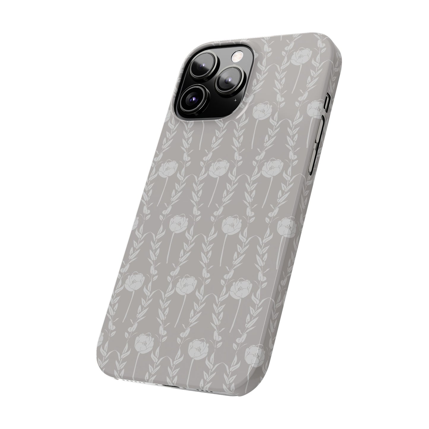 New Nouveau in Gray Slim Phone Cases