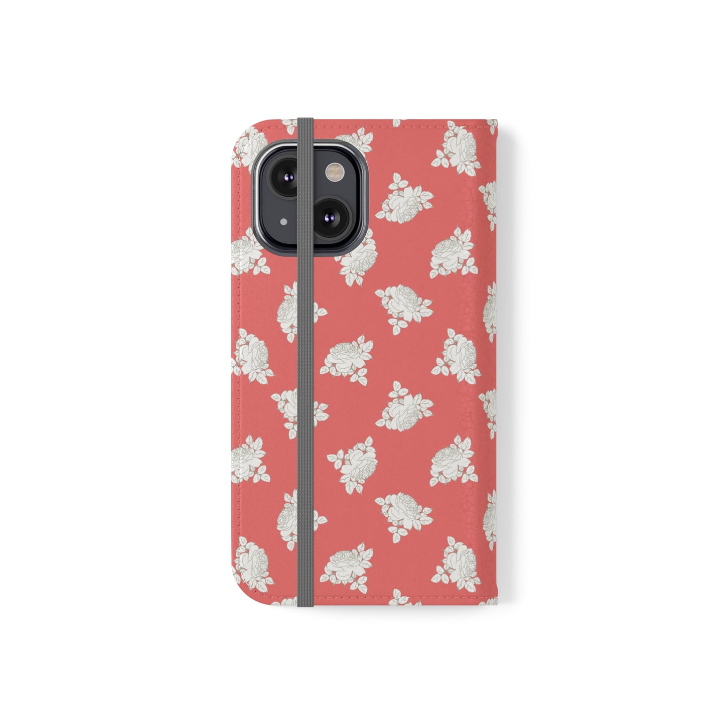 Peach and Cream Roses Flip Cases for iPhone