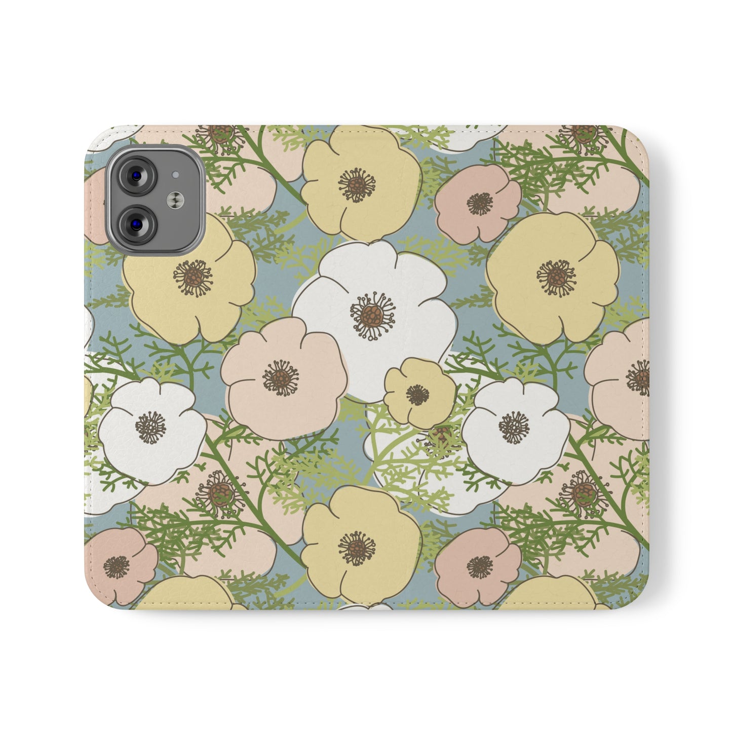 Playful Poppies Flip Cases for iPhone