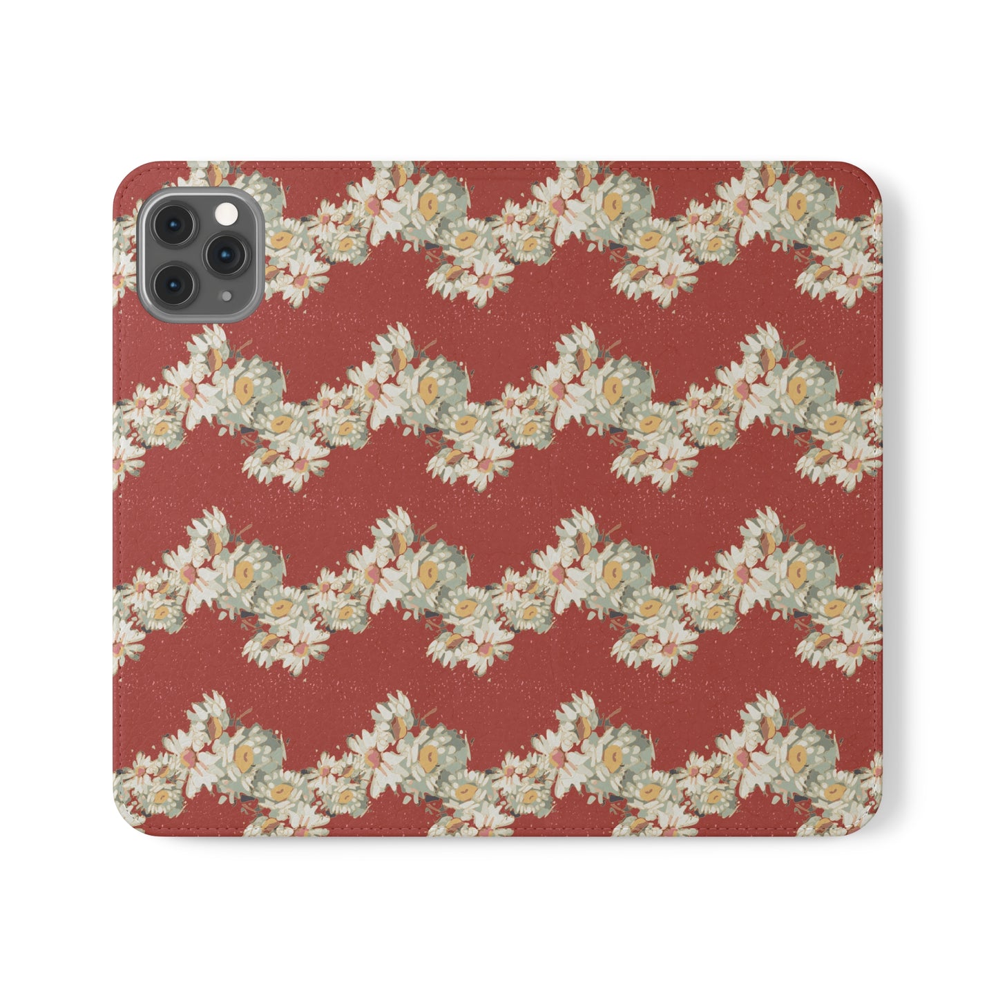 Daisies Stripe Flip Cases for iPhone